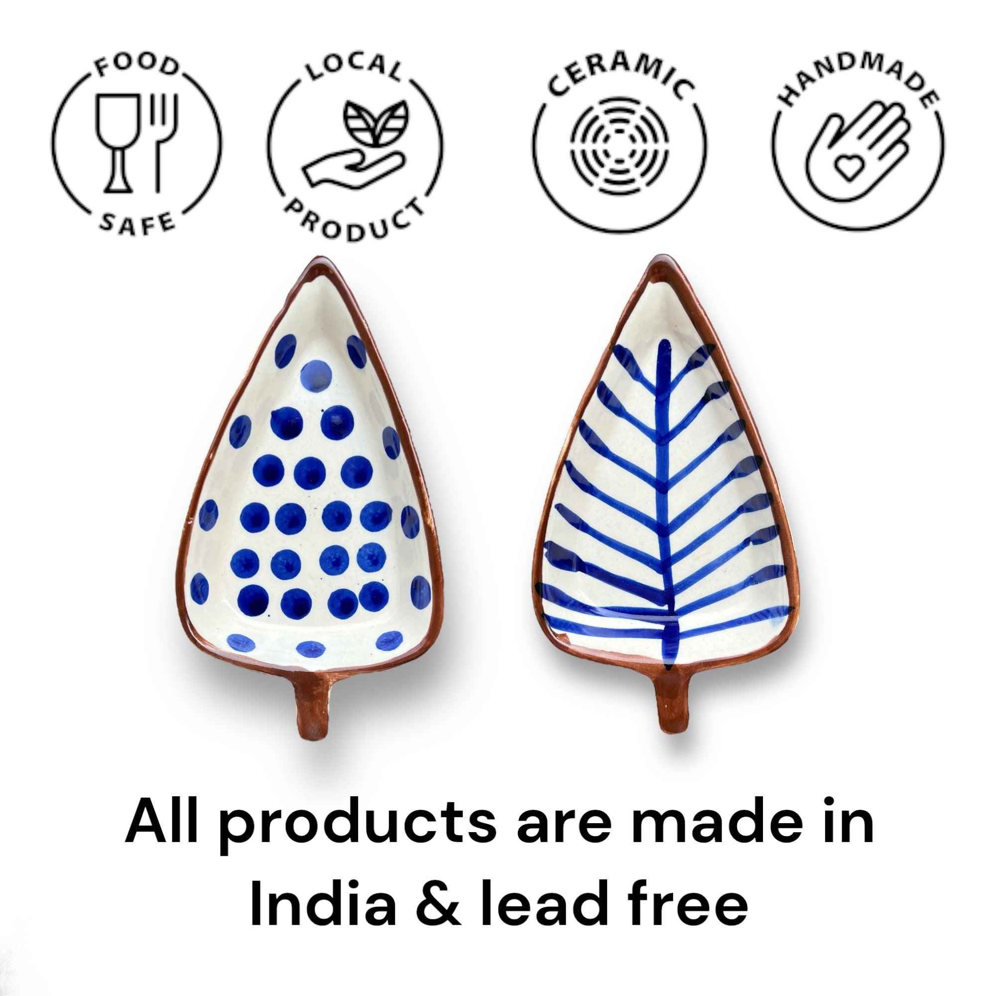 Leaf Platter - Clayful Homes