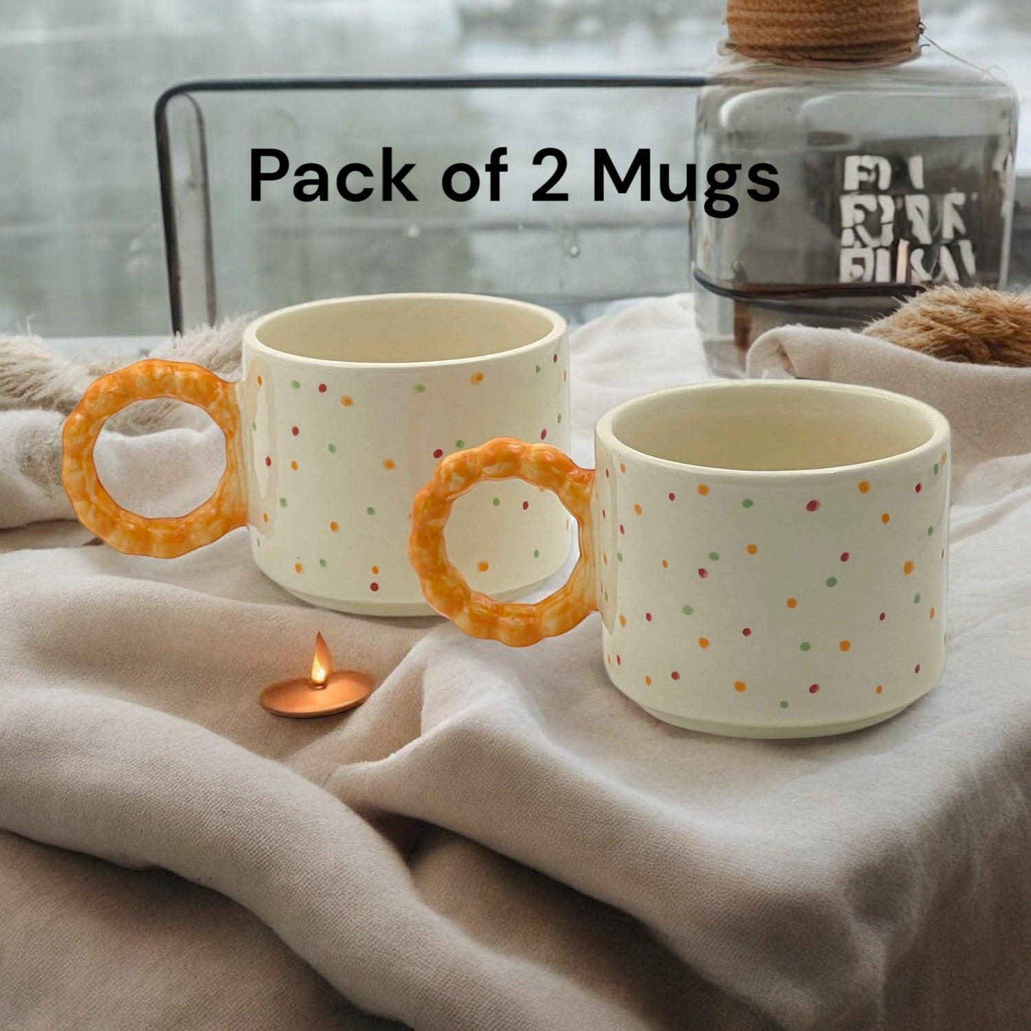 Pretzel Dots Mug Set - Clayful Homes