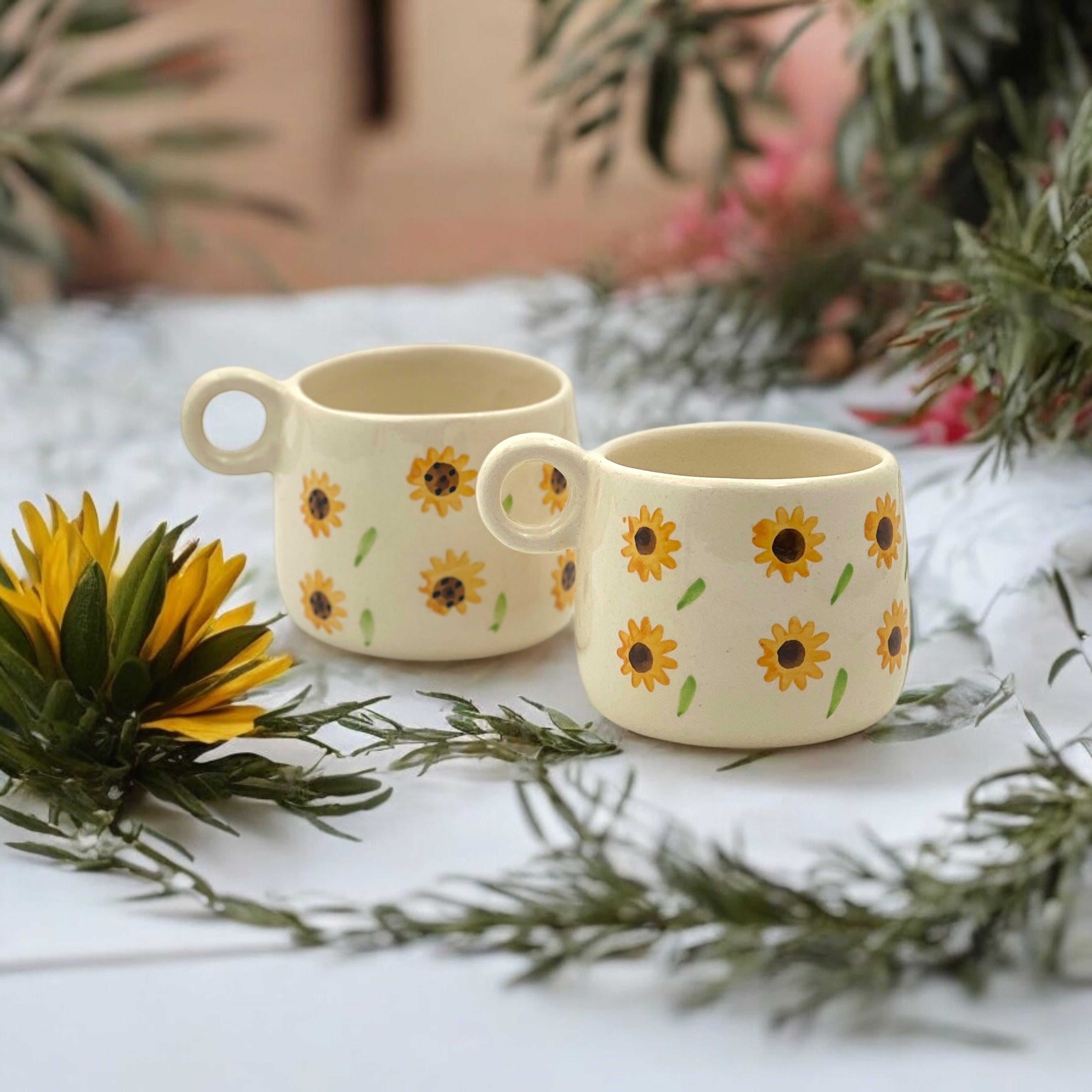 Two Sunfacing Mugs - Clayful Homes