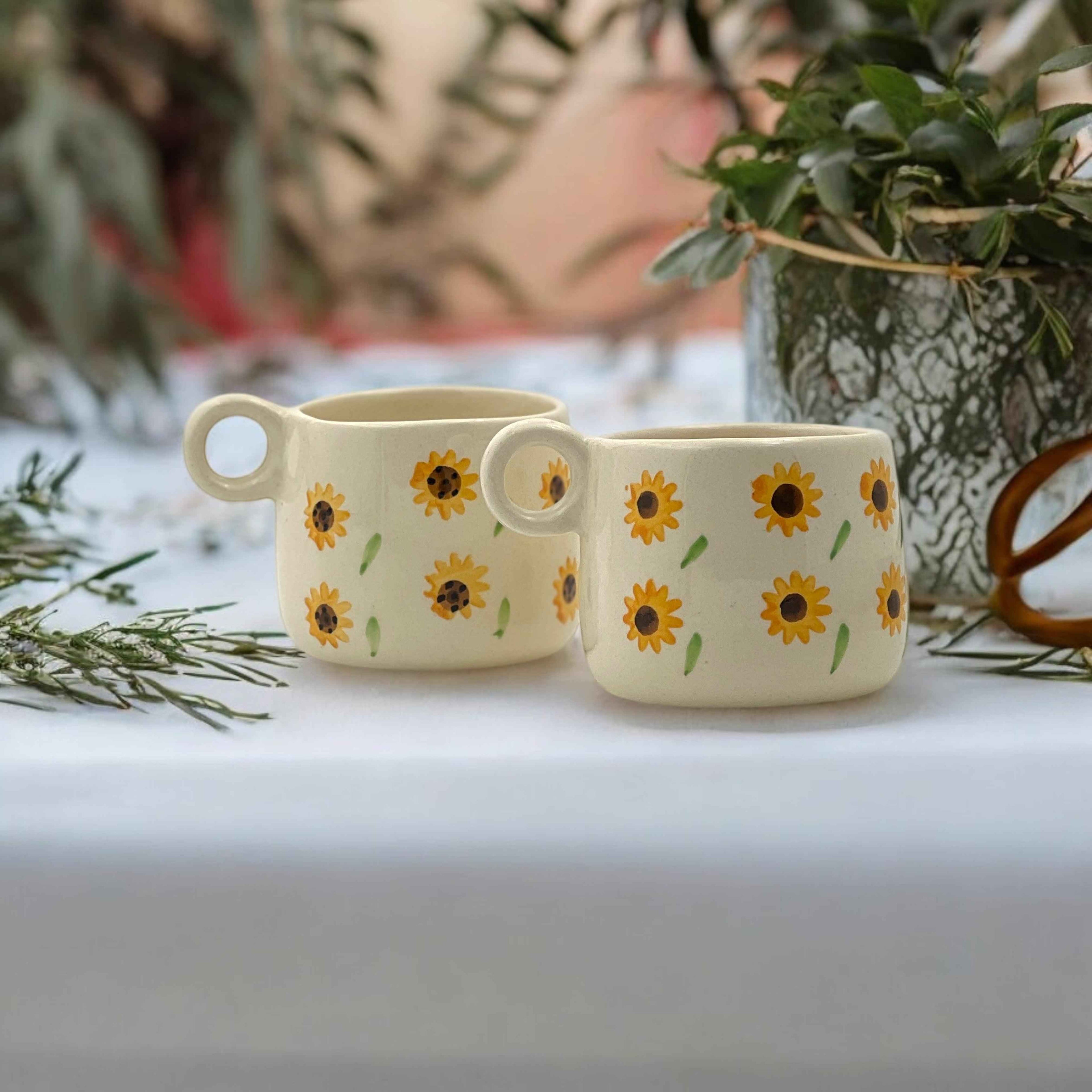 Two Sunfacing Mugs