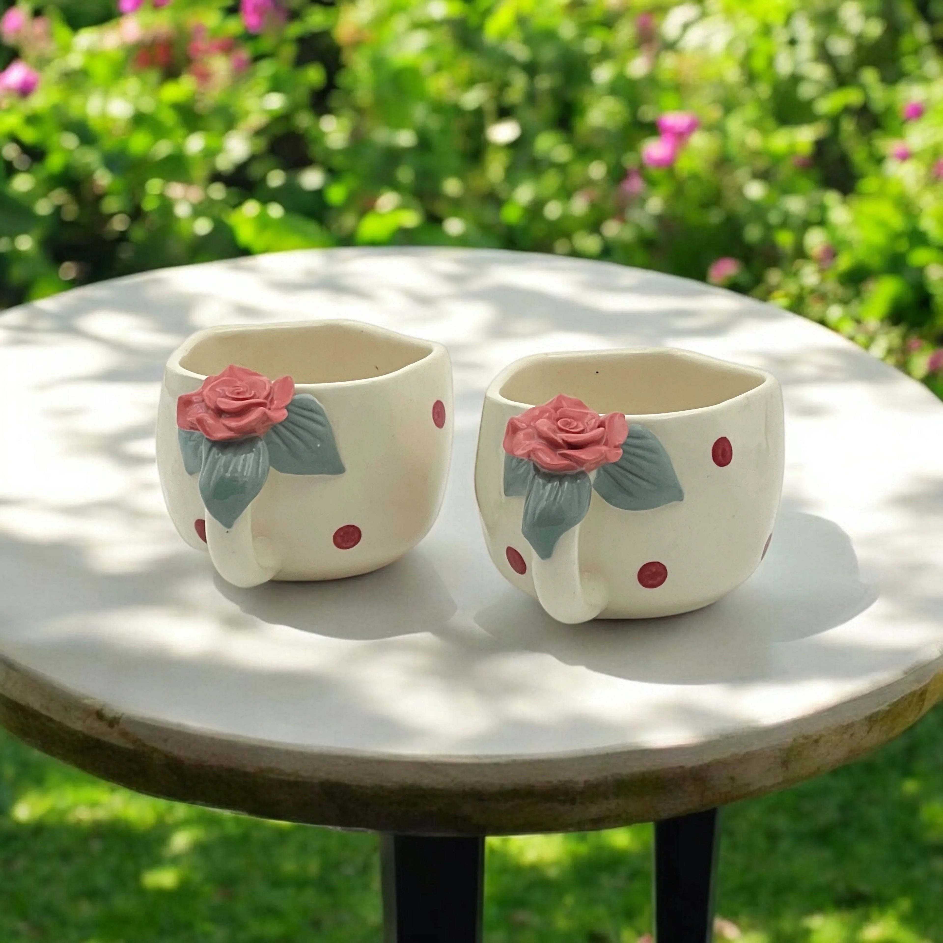 Rose given twice Set of 6 - Clayful Homes