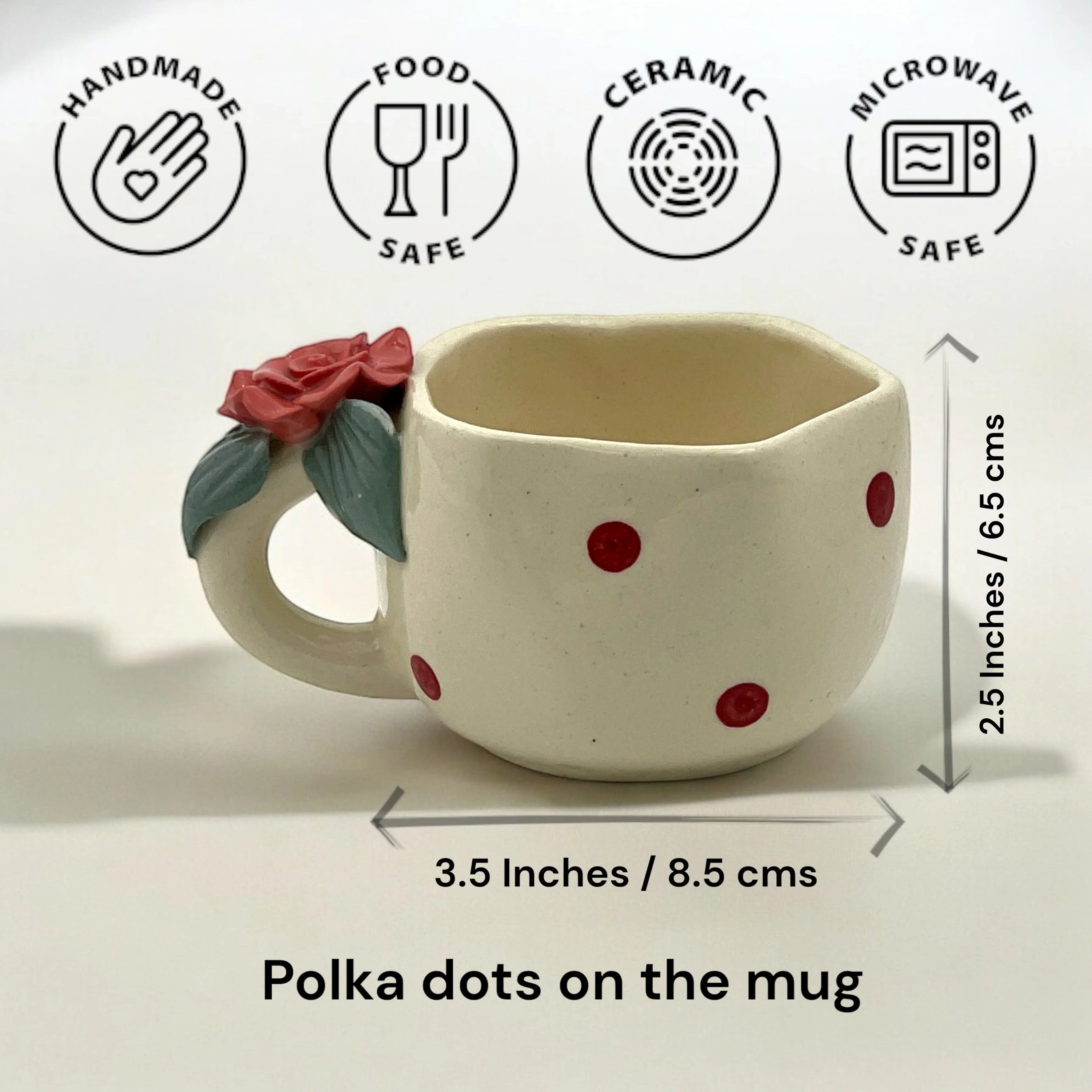 Rose given twice Set of 6 - Clayful Homes