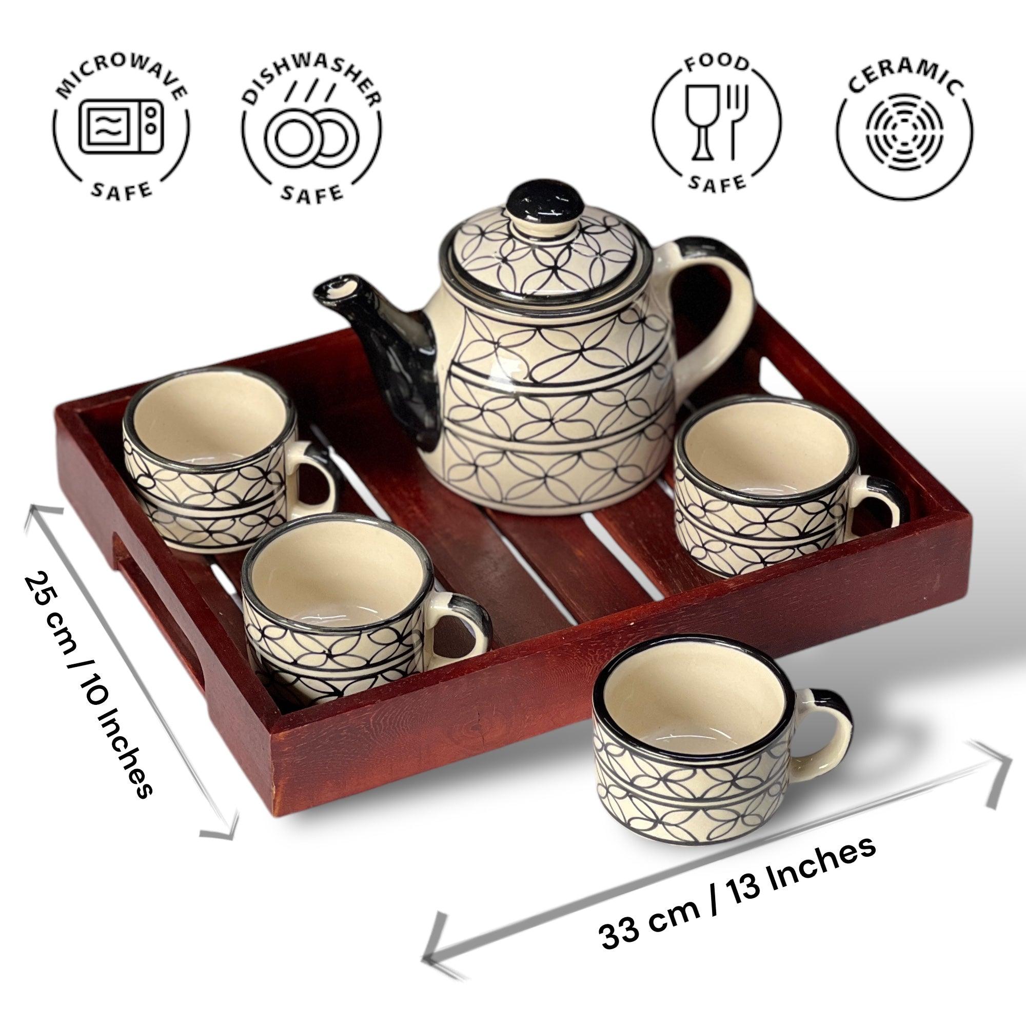 Wooden Kalamkari Four - Clayful Homes