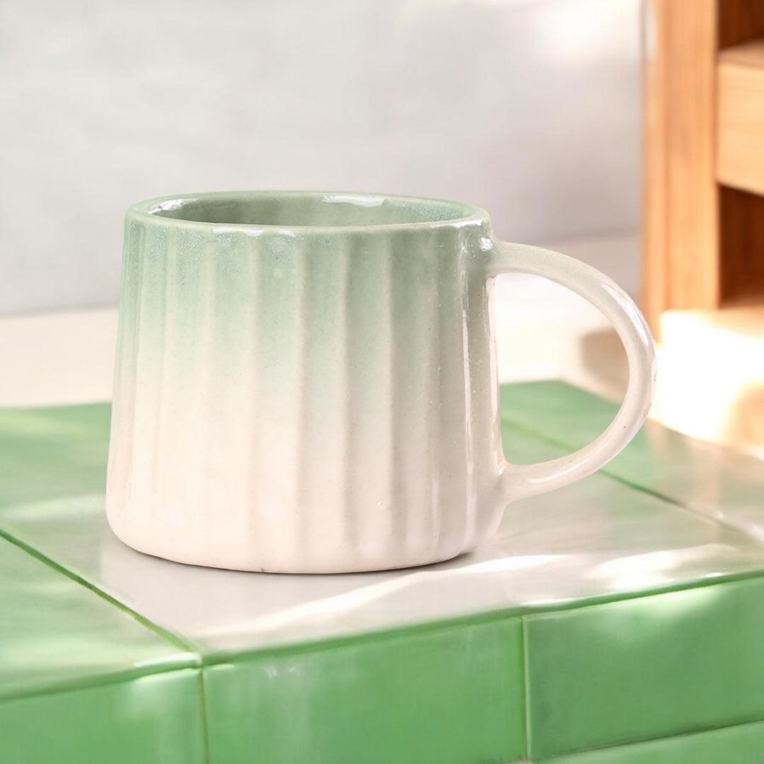 Fab Bharat Mugs Green - Clayful Homes