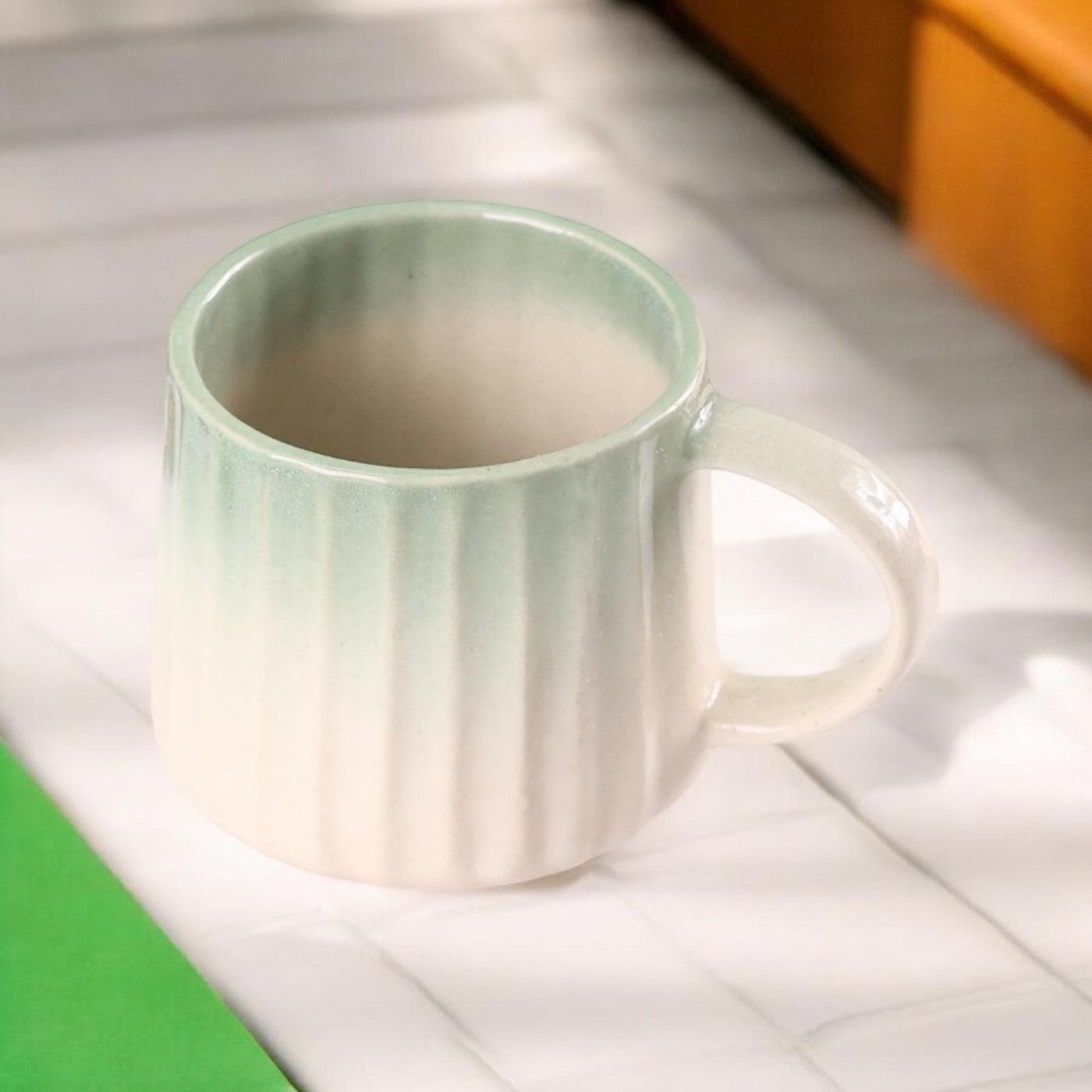 Fab Bharat Mugs Green - Clayful Homes
