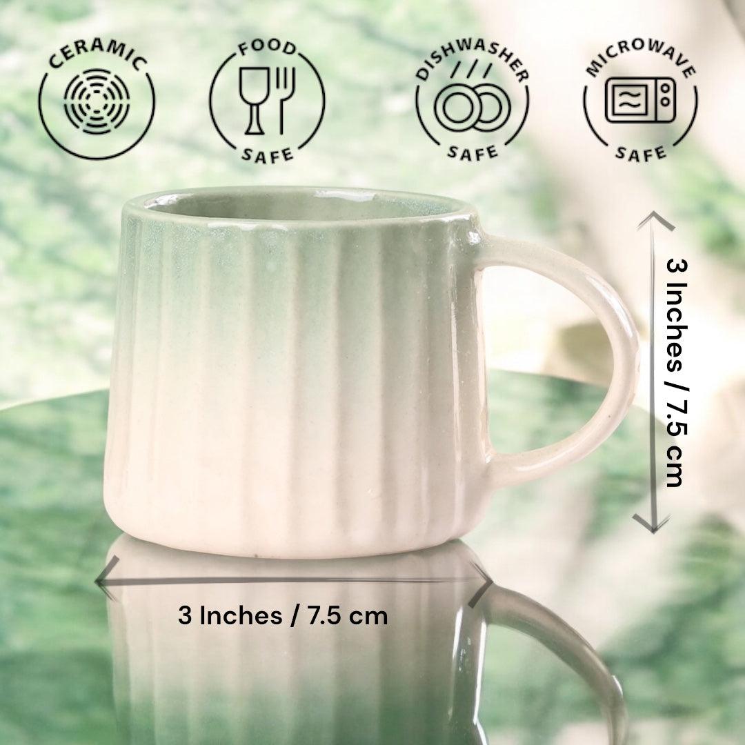 Fab Bharat Mugs Green - Clayful Homes
