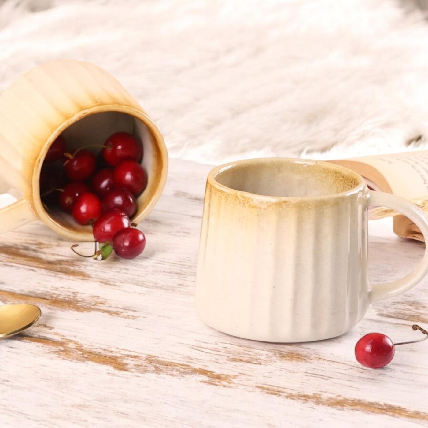 Fab Bharat Mugs Brown - Clayful Homes