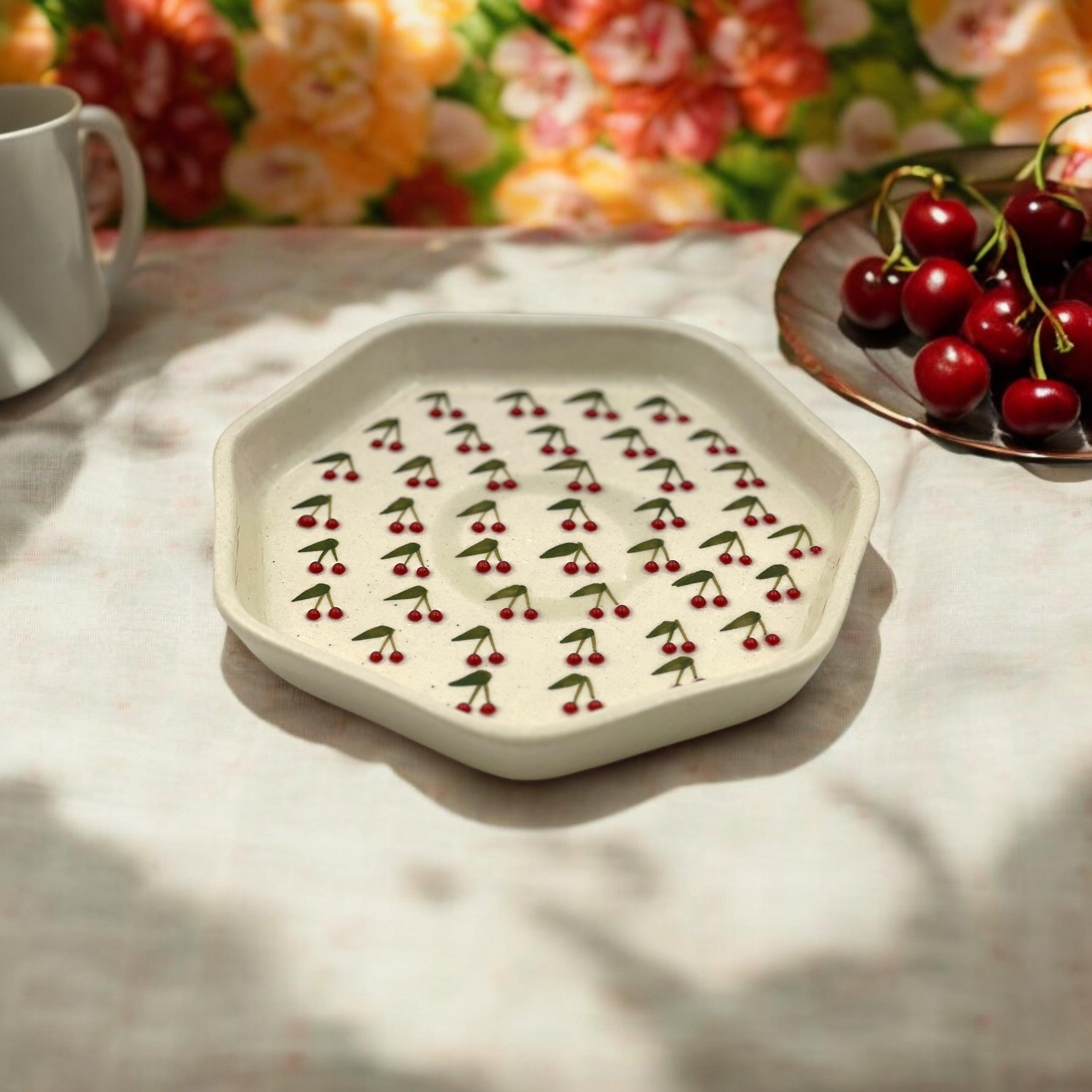 Cherry over the Cake set - Clayful Homes