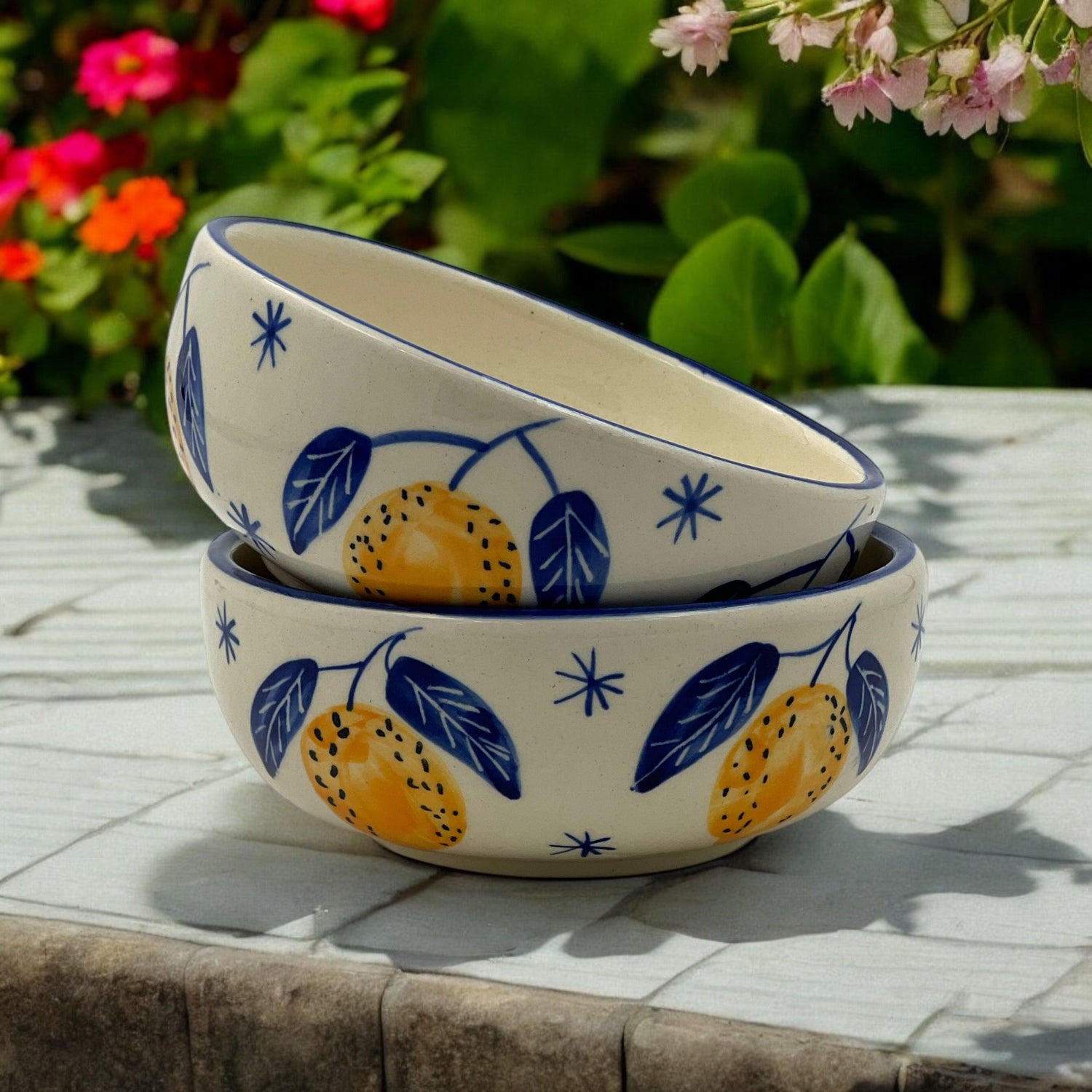 Two Lemon Bowls - Clayful Homes