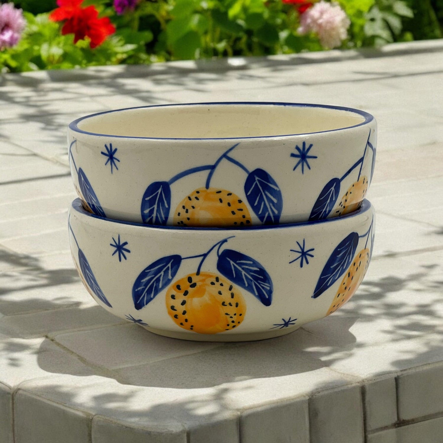 Two Lemon Bowls - Clayful Homes