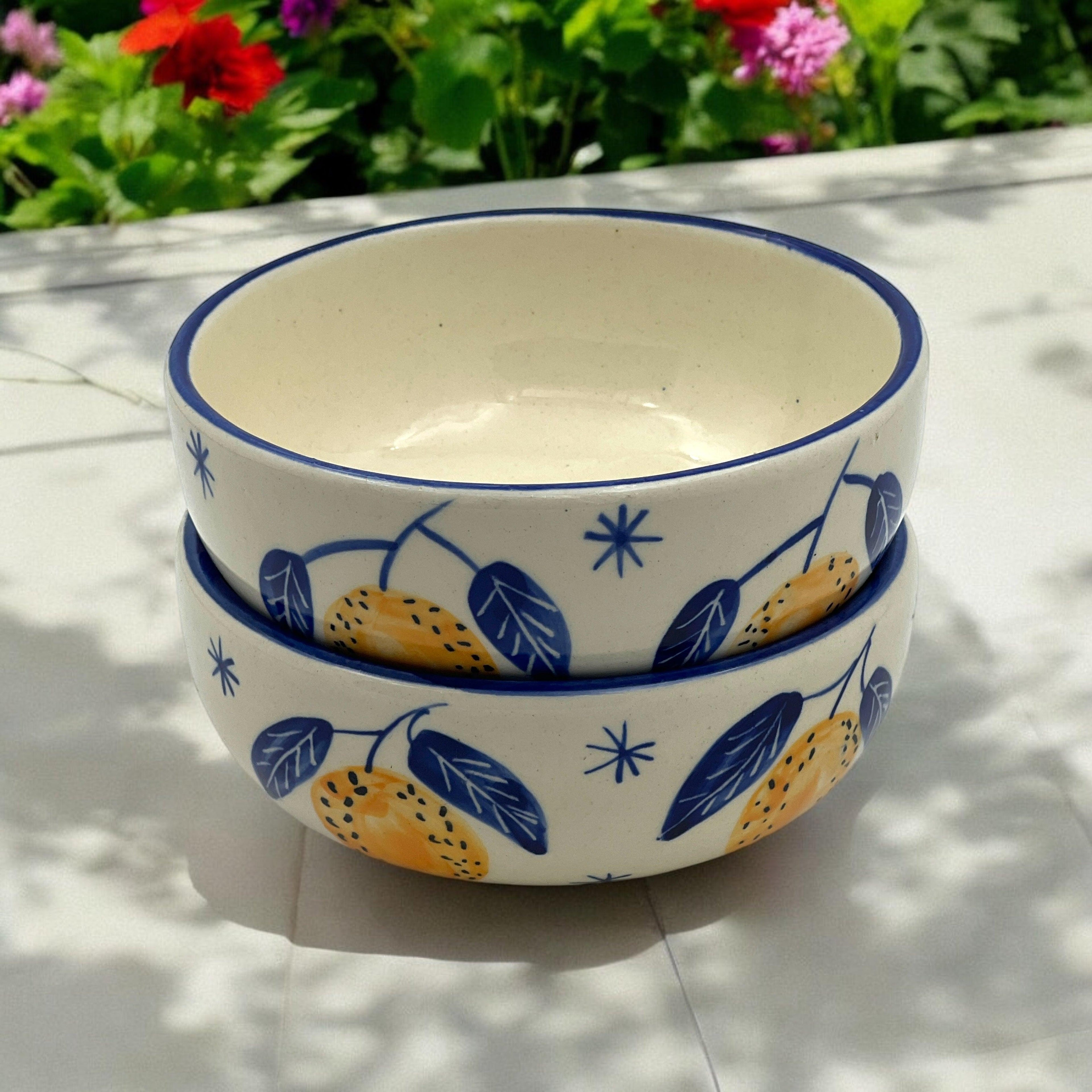 Two Lemon Bowls - Clayful Homes