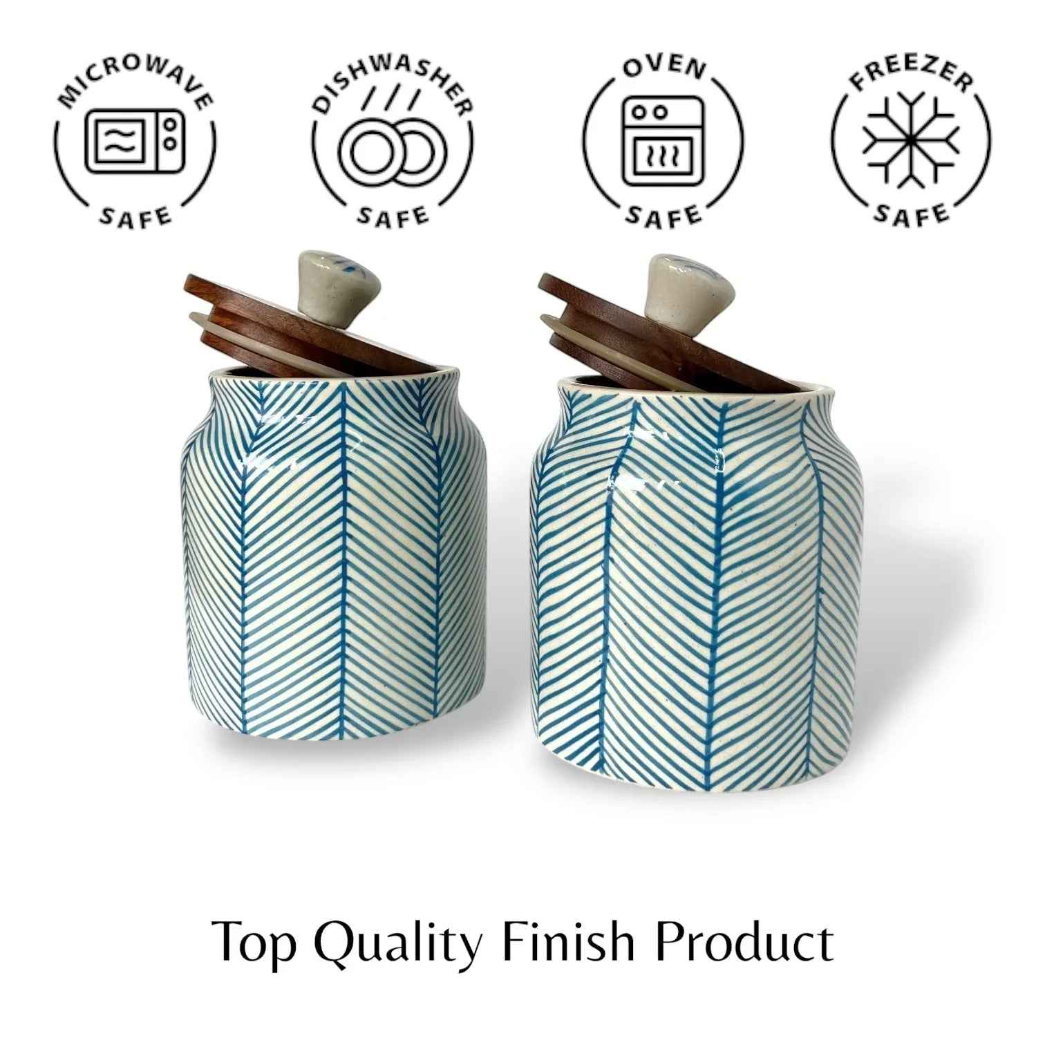 Blue Lines Jar (Set of 1)