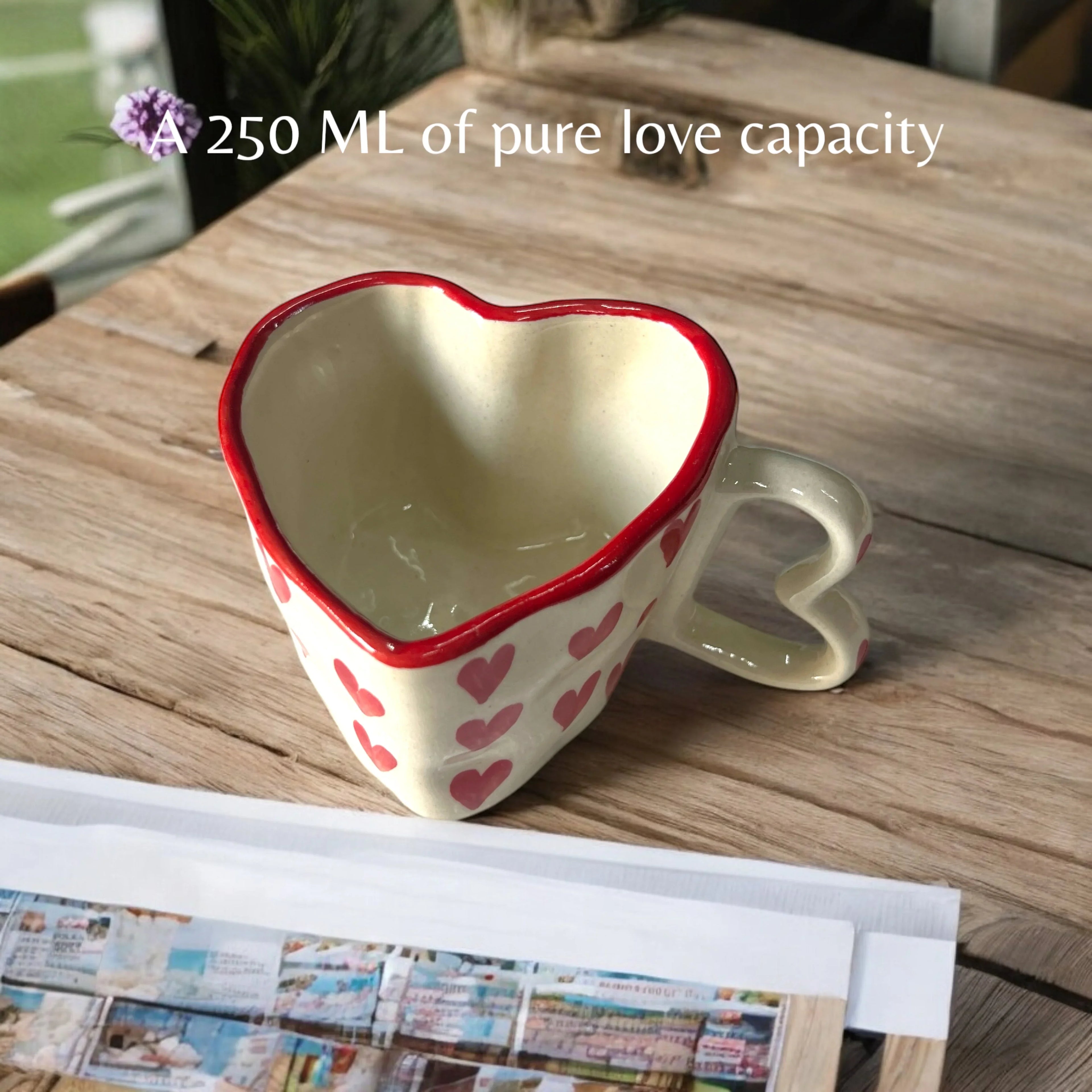 Red Hearts Coffee Mugs - Clayful Homes