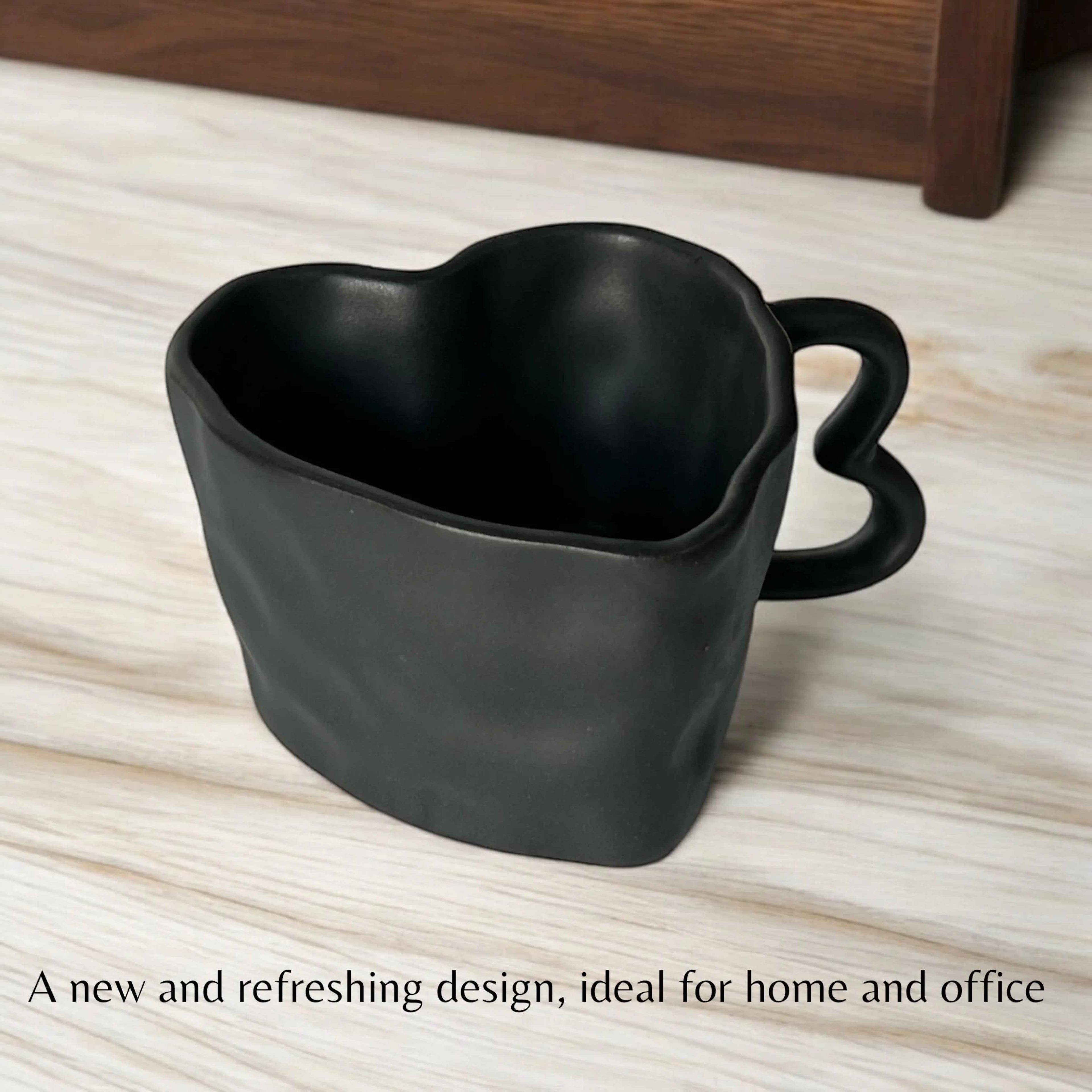 Black Hearts Coffee Mugs - Clayful Homes