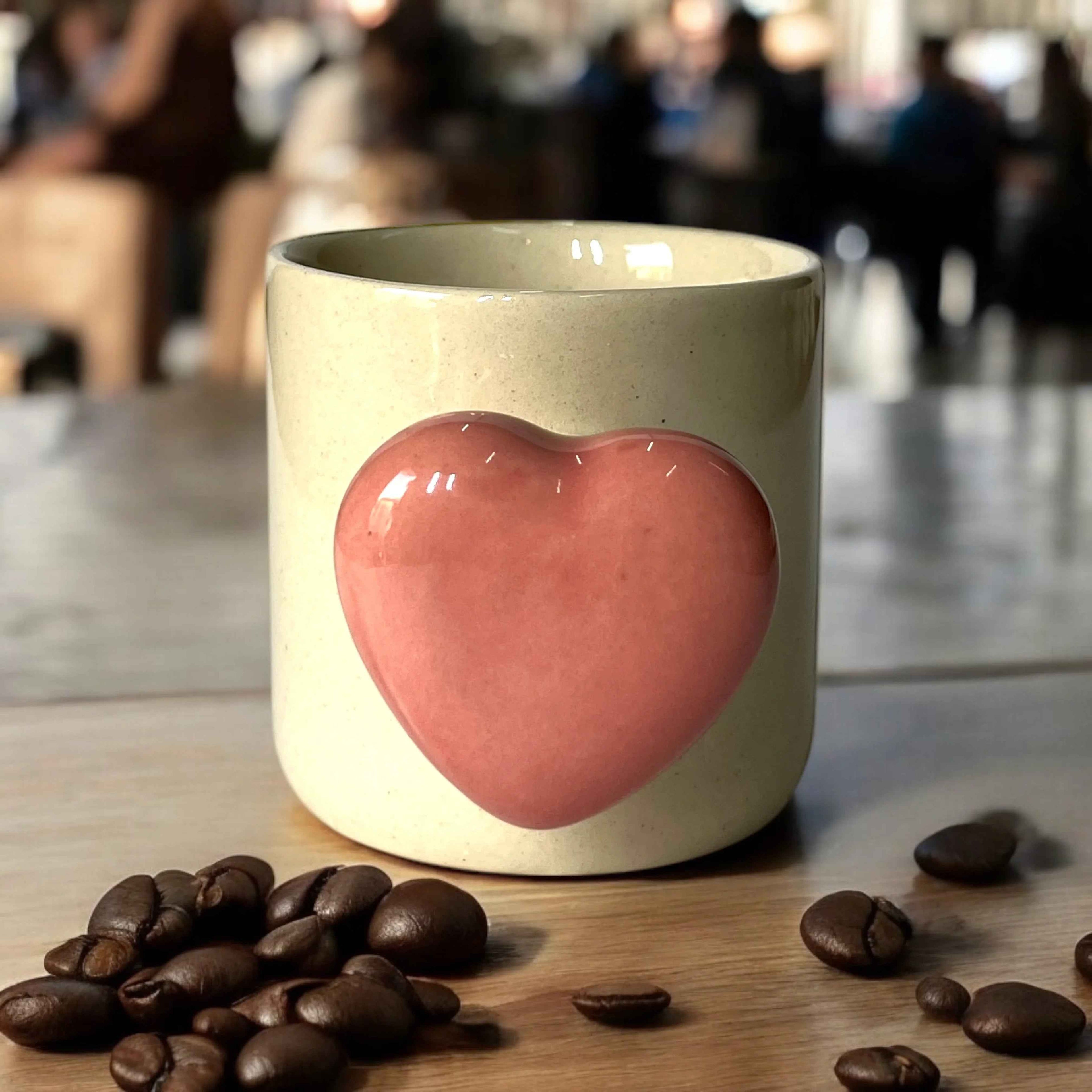 My Pink Heart In You Set of 6 Mugs - Clayful Homes