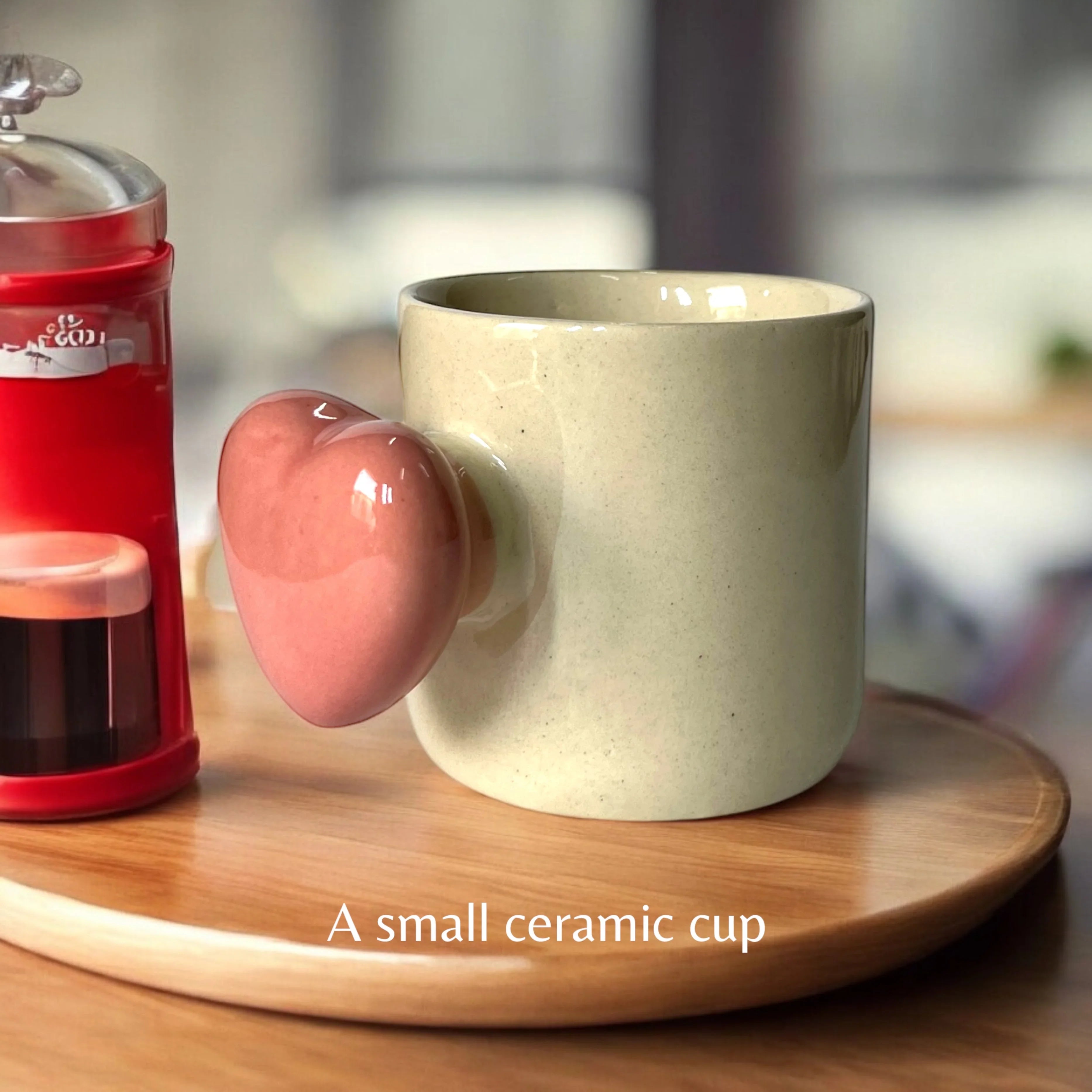 My Pink Heart In You Set of 6 Mugs - Clayful Homes