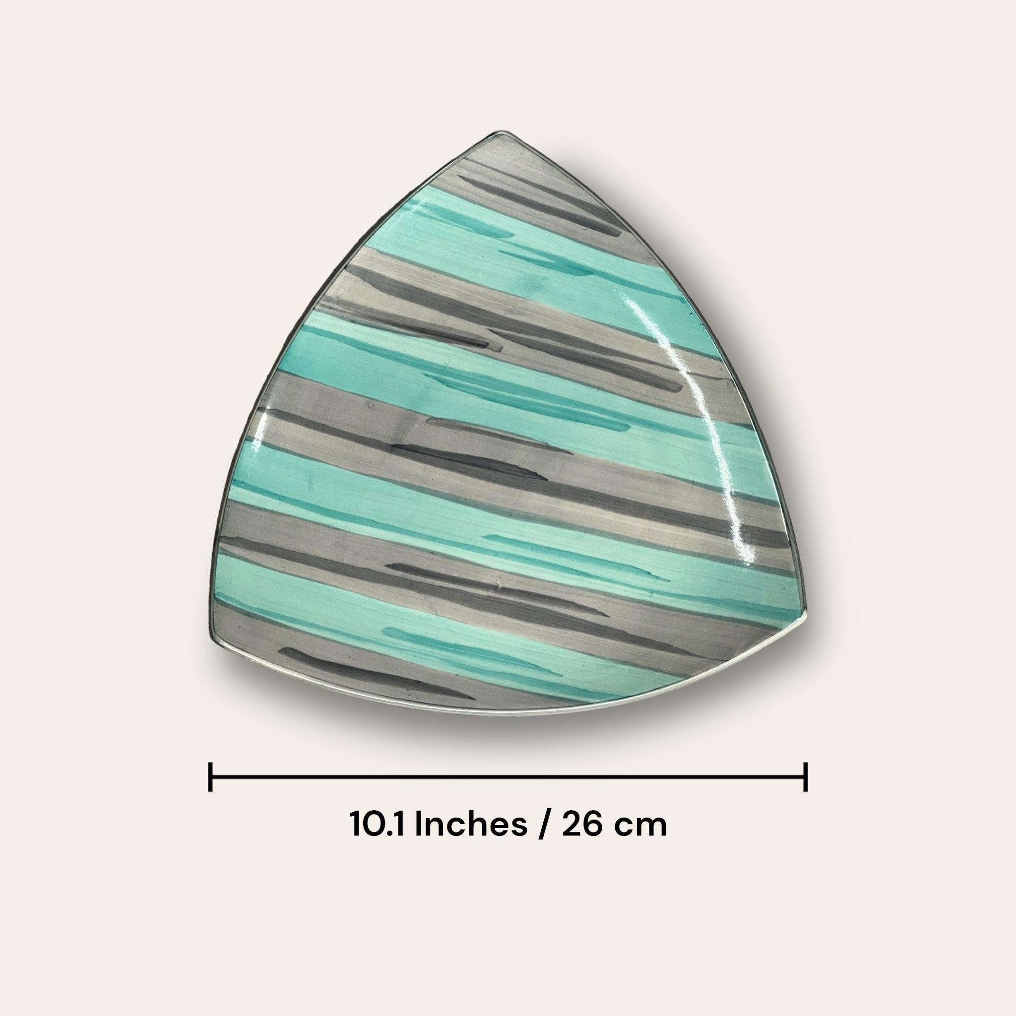 Triangle Dinnerware Plates (6 Pcs) - Clayful Homes