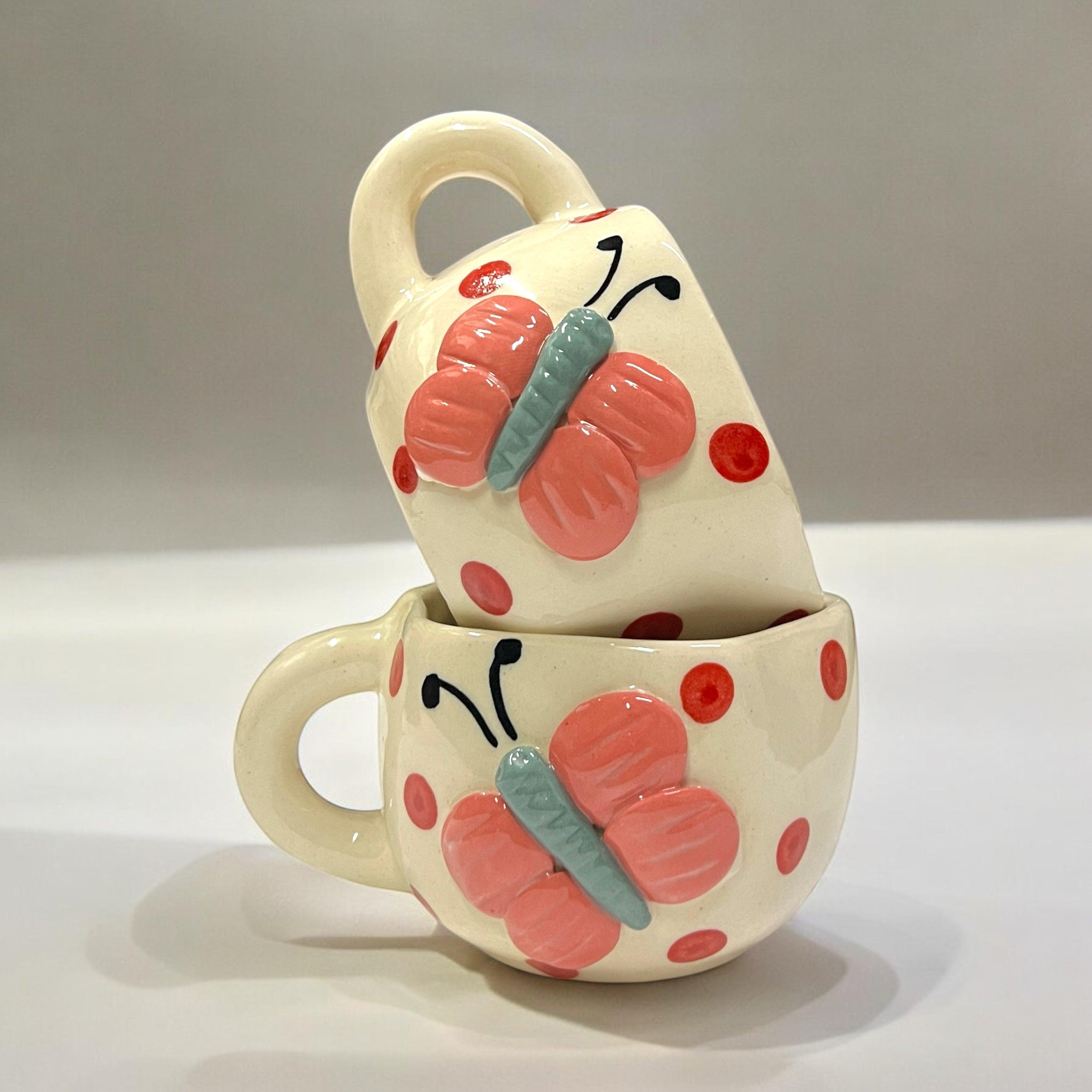 Butterfly Coffee Mug - Clayful Homes
