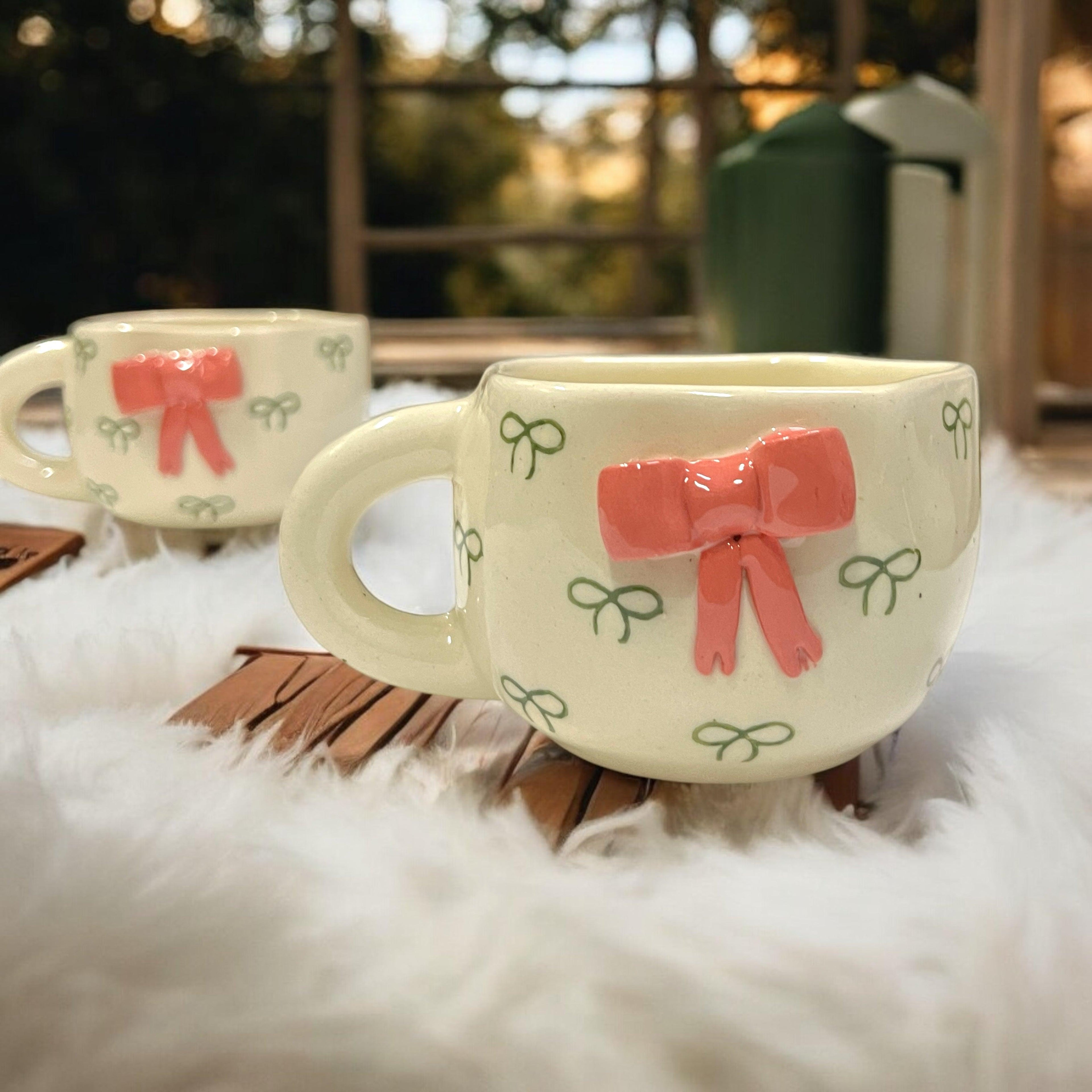 Side Bow Mugs - Clayful Homes