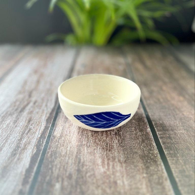 Blue Leaf Dinner set (3 Pcs) - Clayful Homes