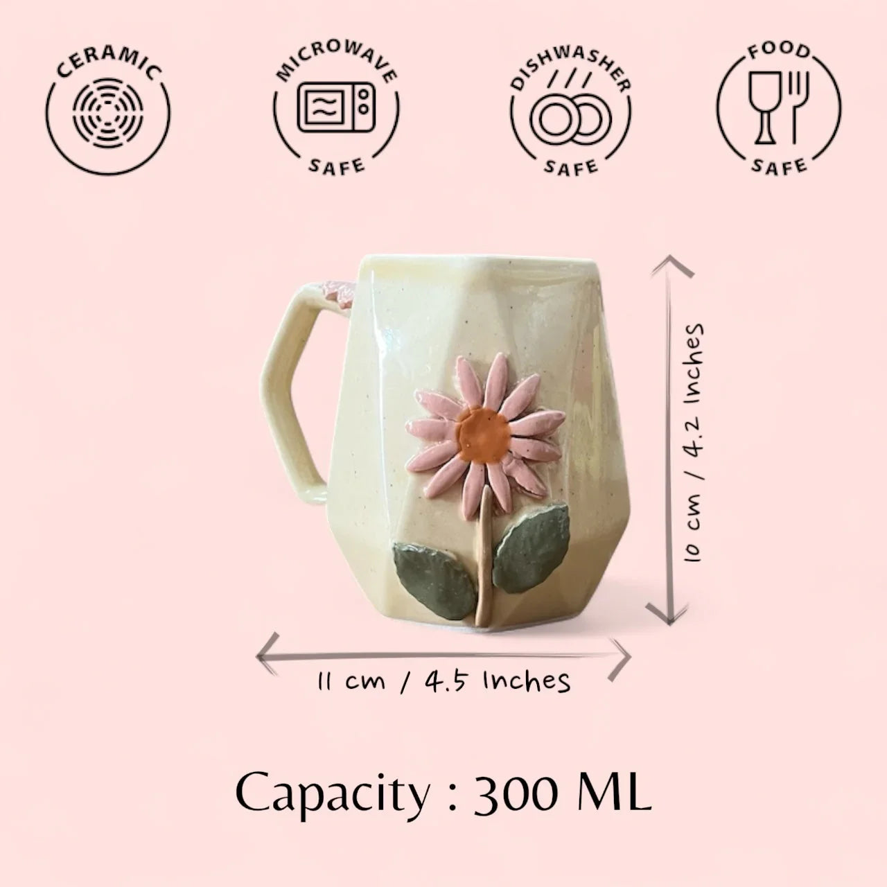 Gift me A Flower Mug - Clayful Homes