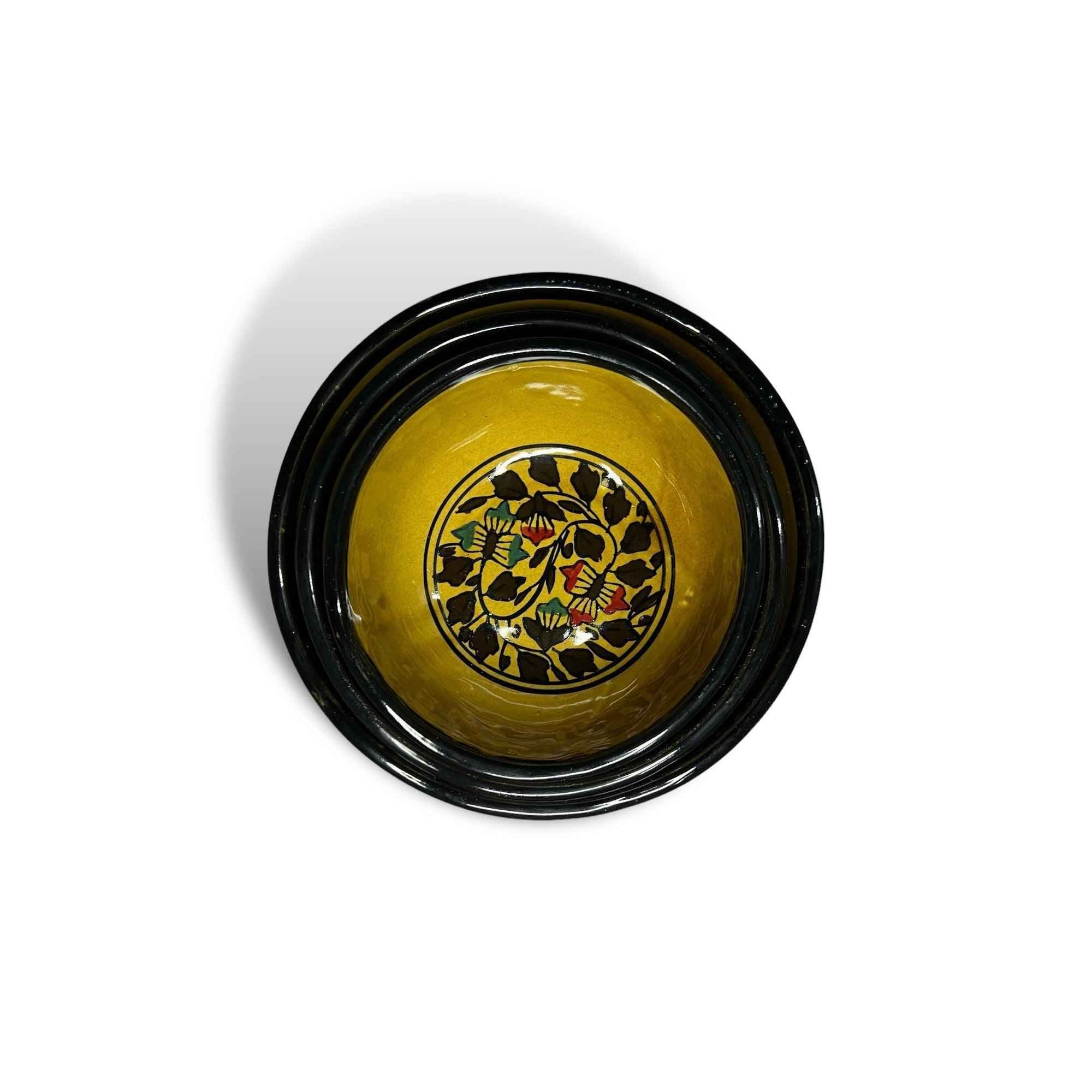 Brown Mughal Serving Bowls - Clayful Homes