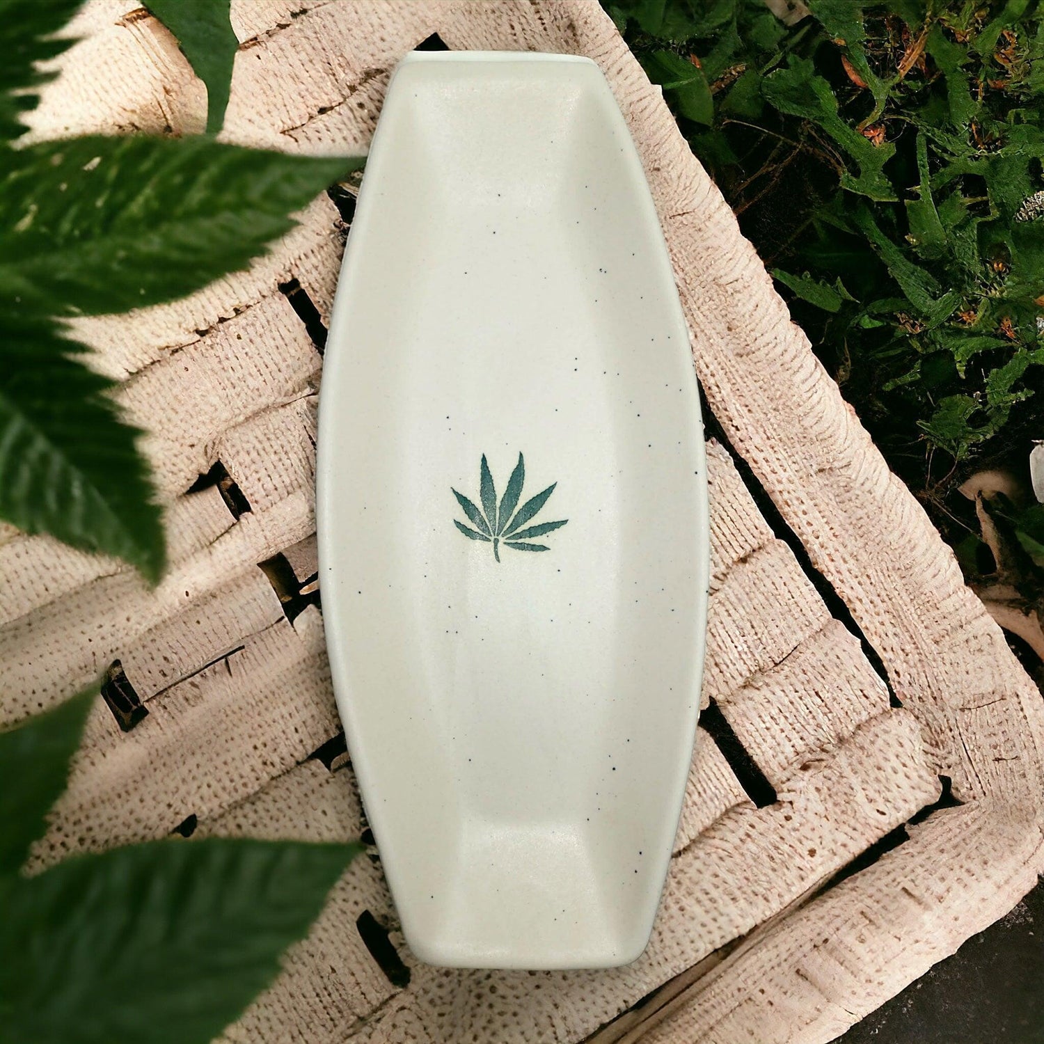 Leaf Snacks Platter - Clayful Homes