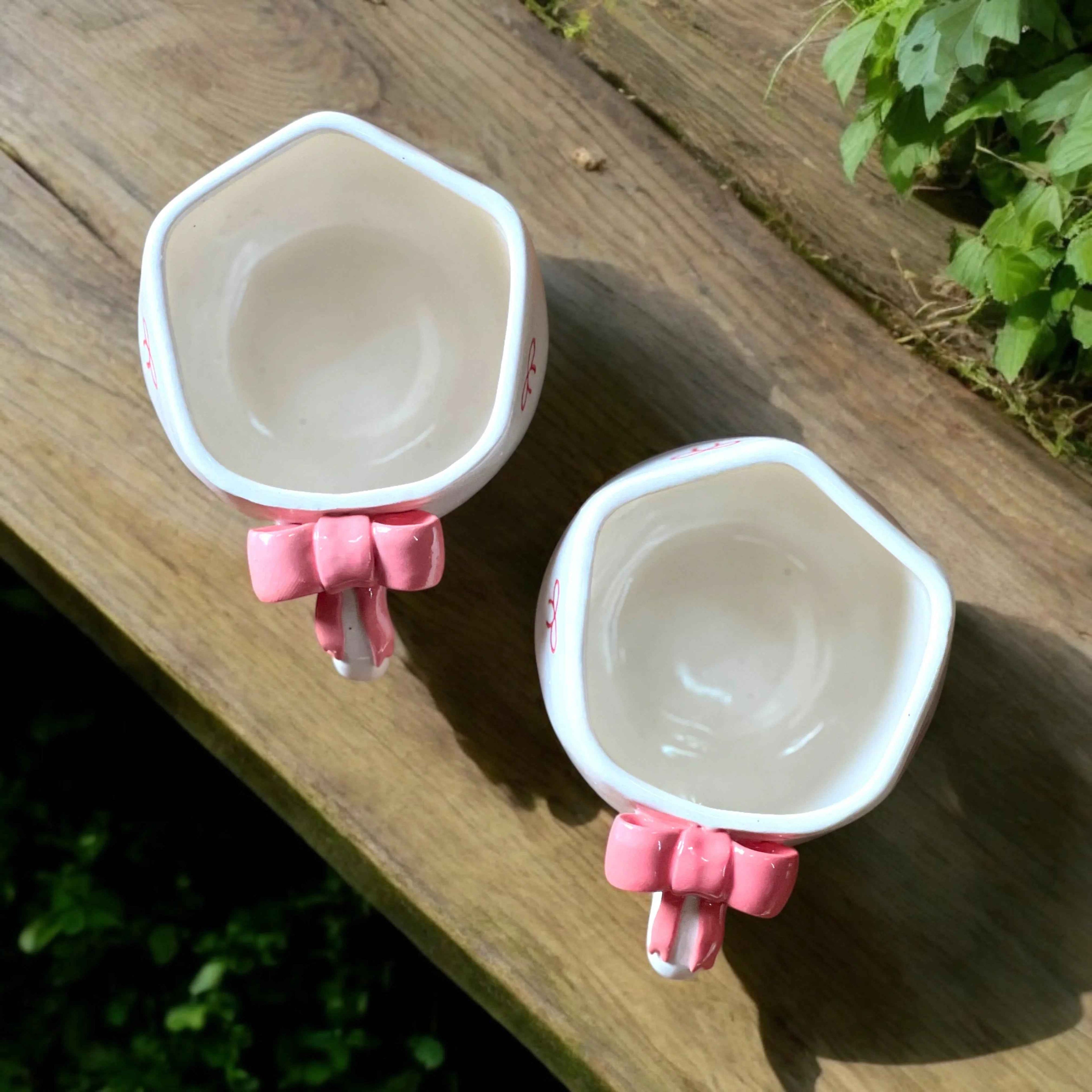 Bow Down Mugs Set of 6 - Clayful Homes