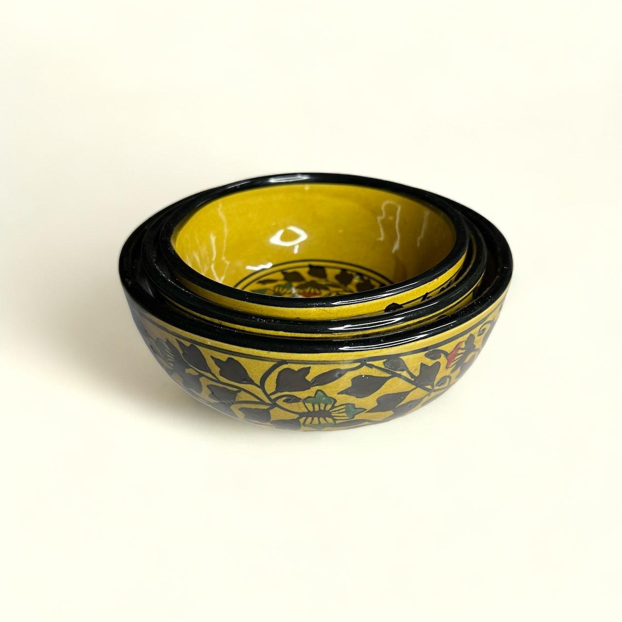 Brown Mughal Serving Bowls - Clayful Homes