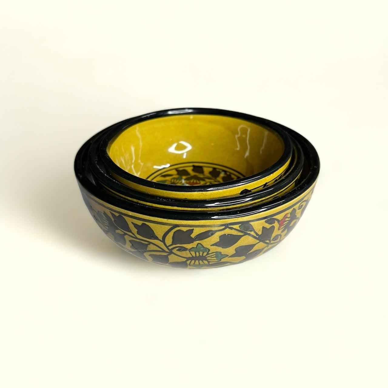 Brown Mughal Serving Bowls - Clayful Homes