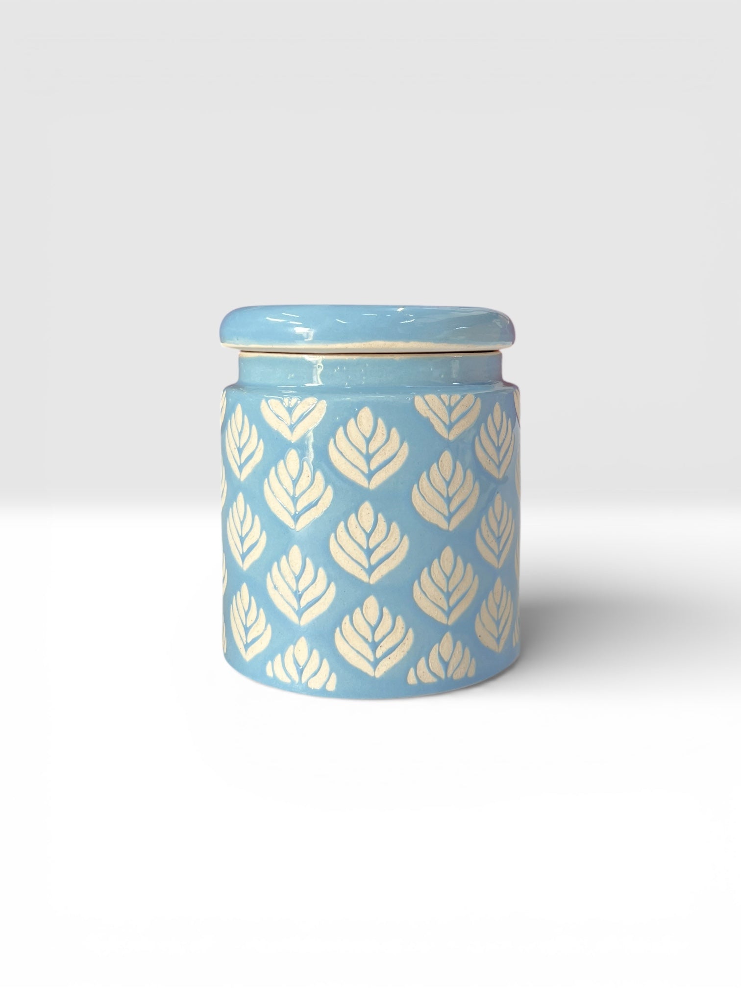 Blue Design Jars Pack of 2 - Clayful Homes