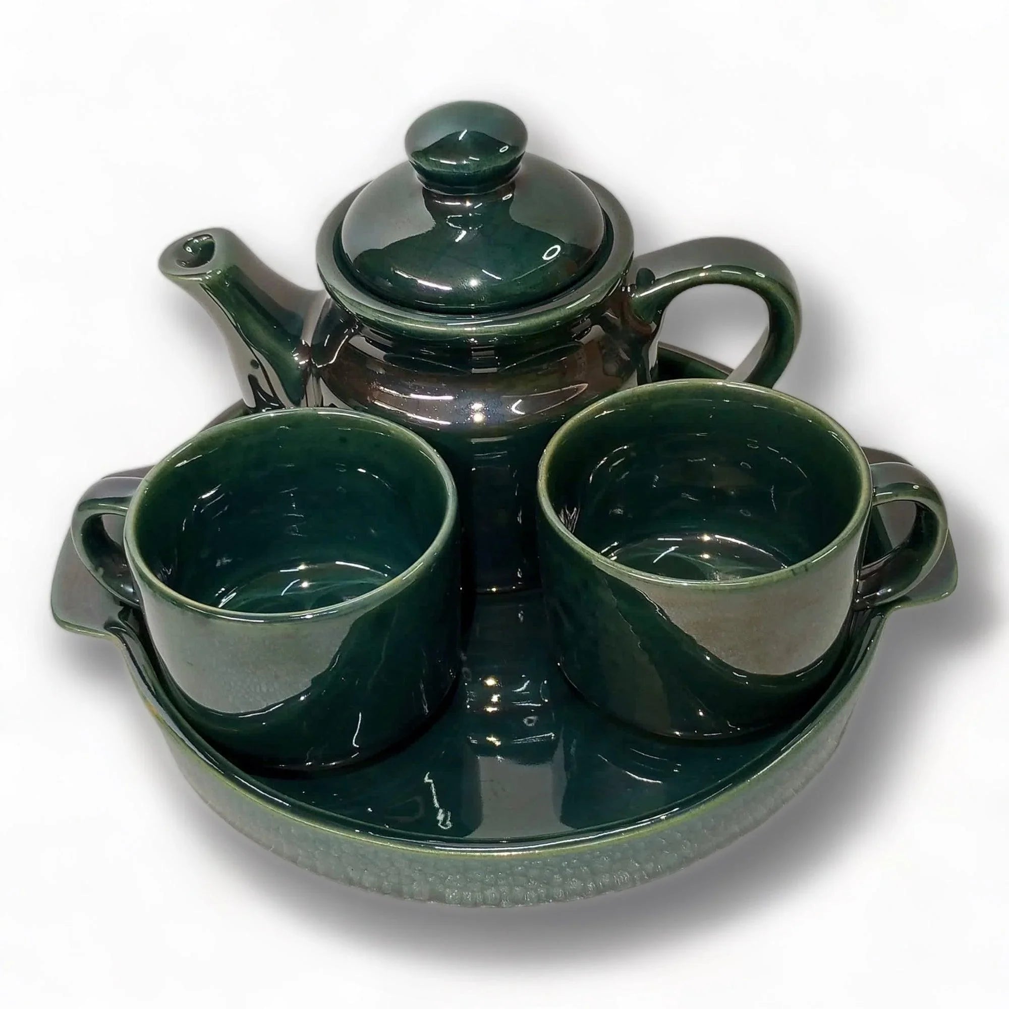 Antique Green Teapot Set - Clayful Homes