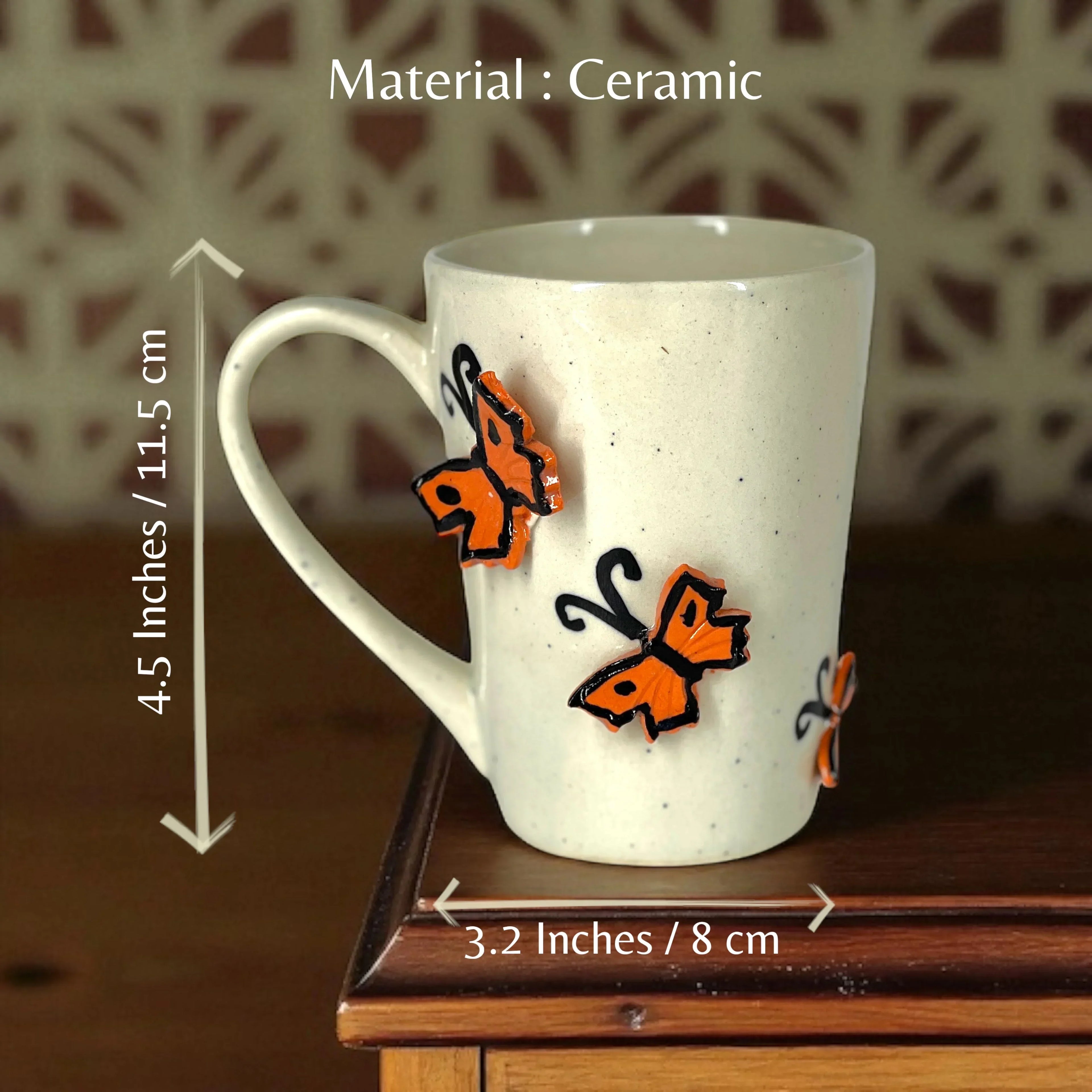 biggy butterfly coffee mug - Clayful Homes