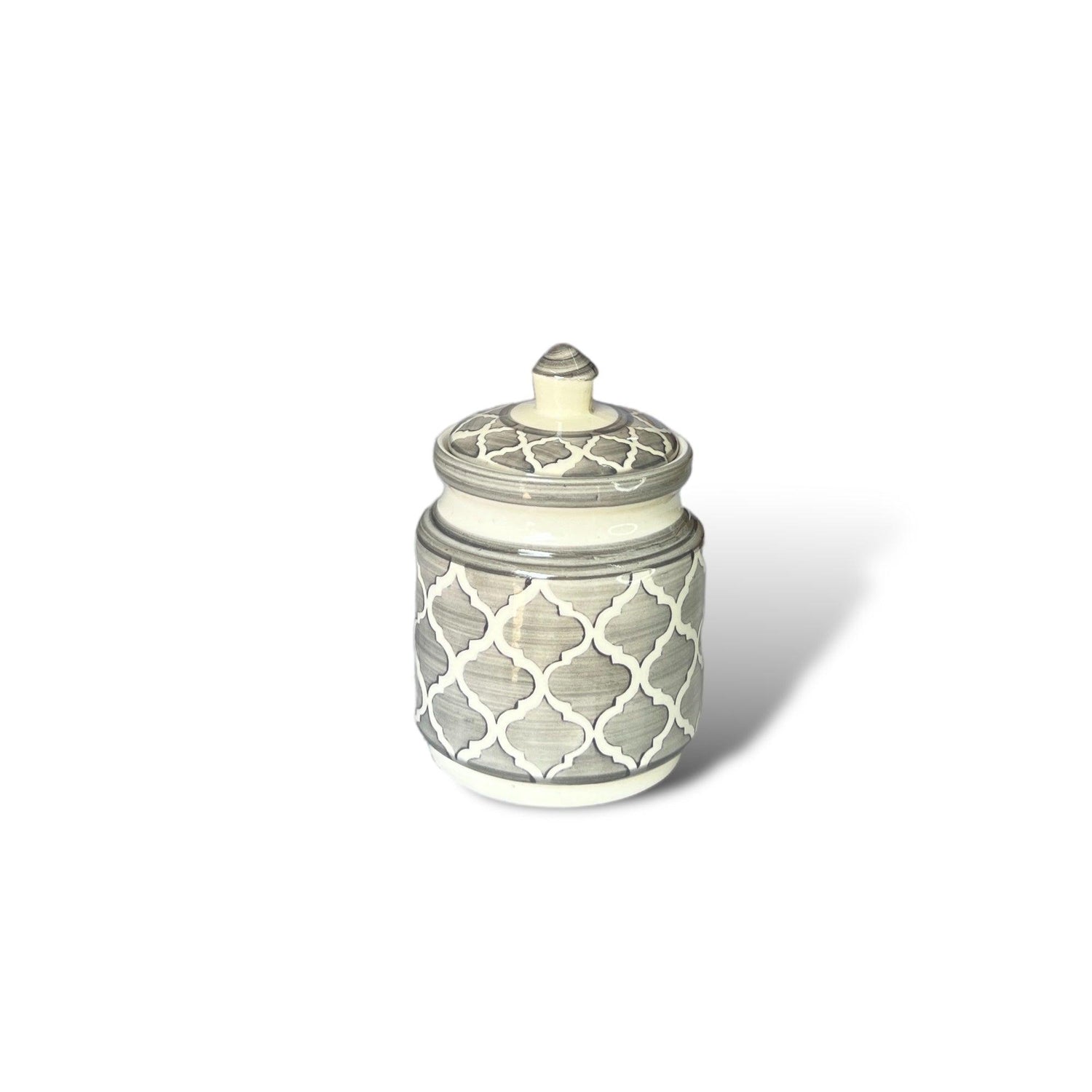 Two Morrocon Grey Jars - Clayful Homes