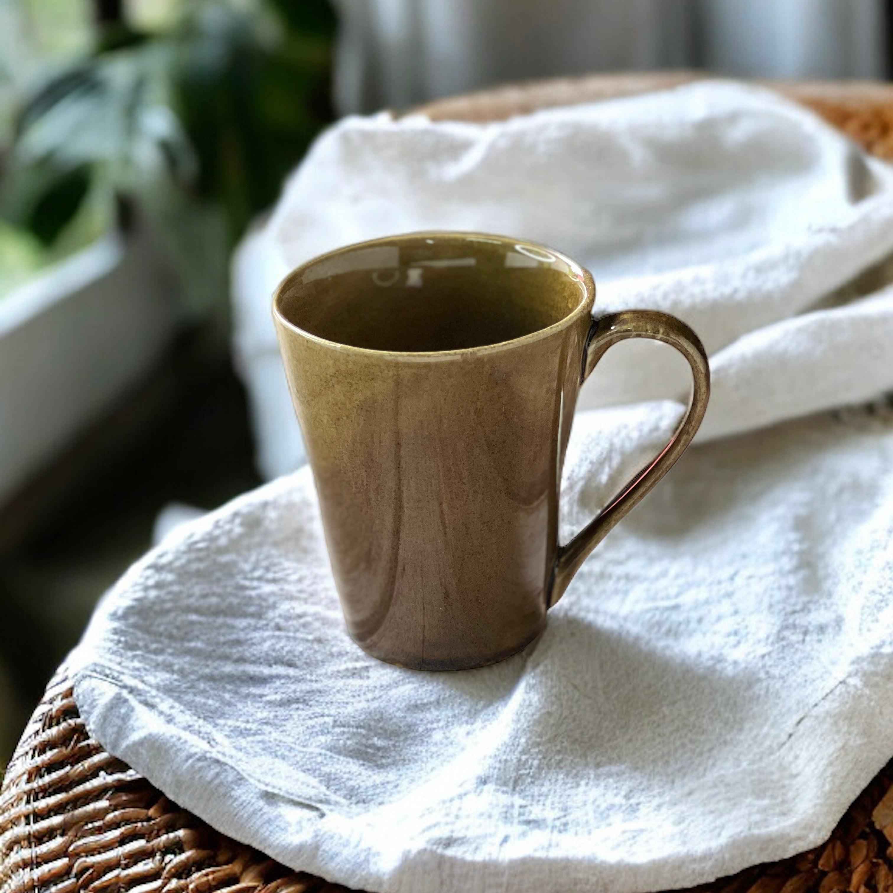 Madras Brown Mugs | Set of 2 - Clayful Homes