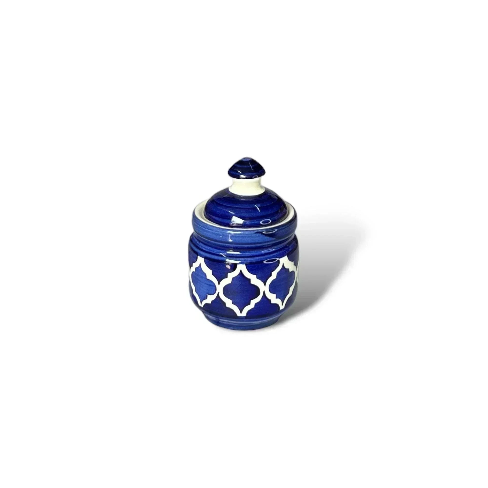 Blue Pickle Jars Set with Tray - Clayful Homes