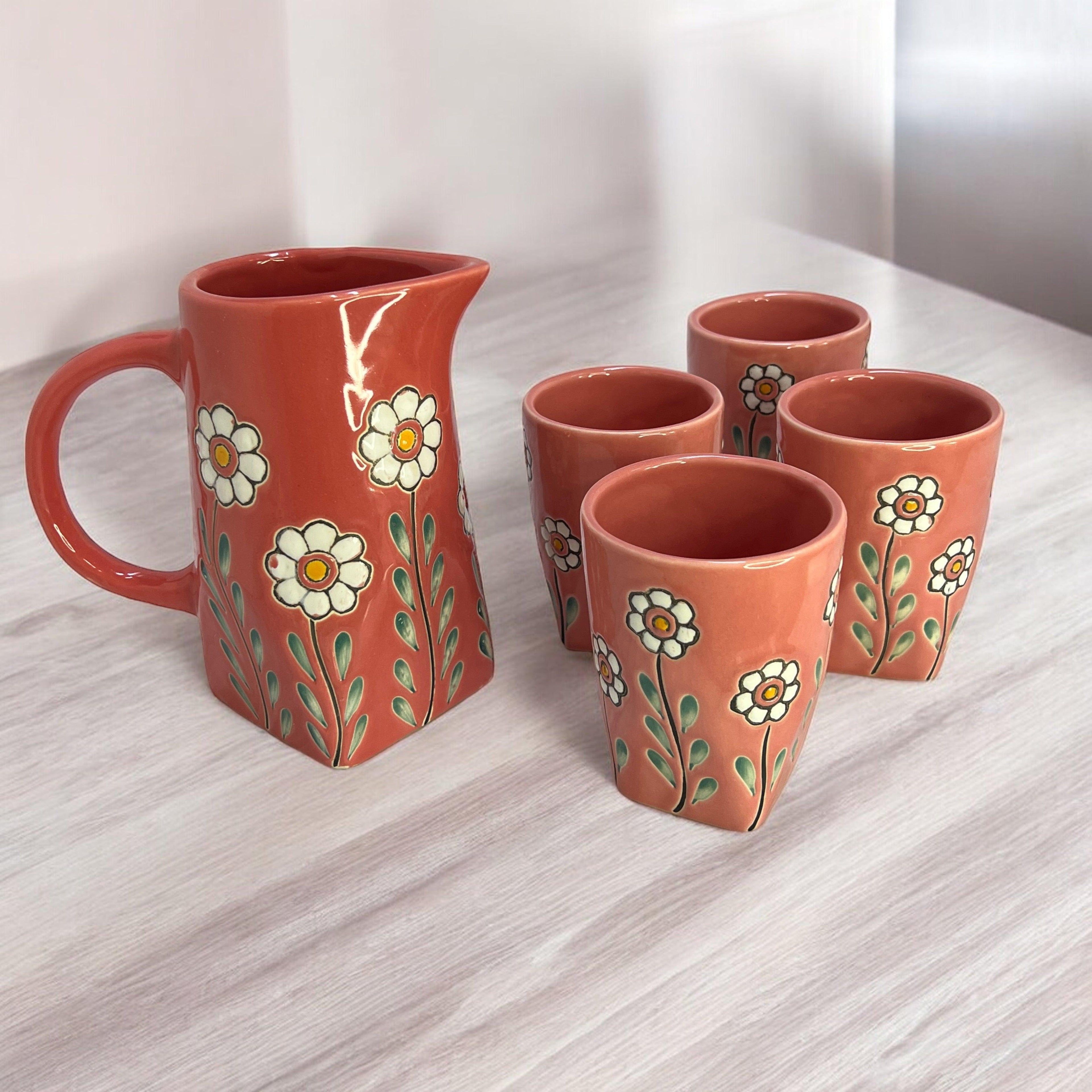 Jug & Glasses - Clayful Homes