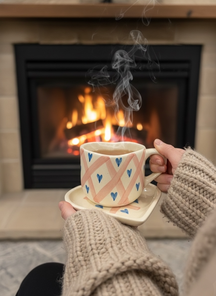 Big WholeHeart Mug Saucer (Pack of 1)