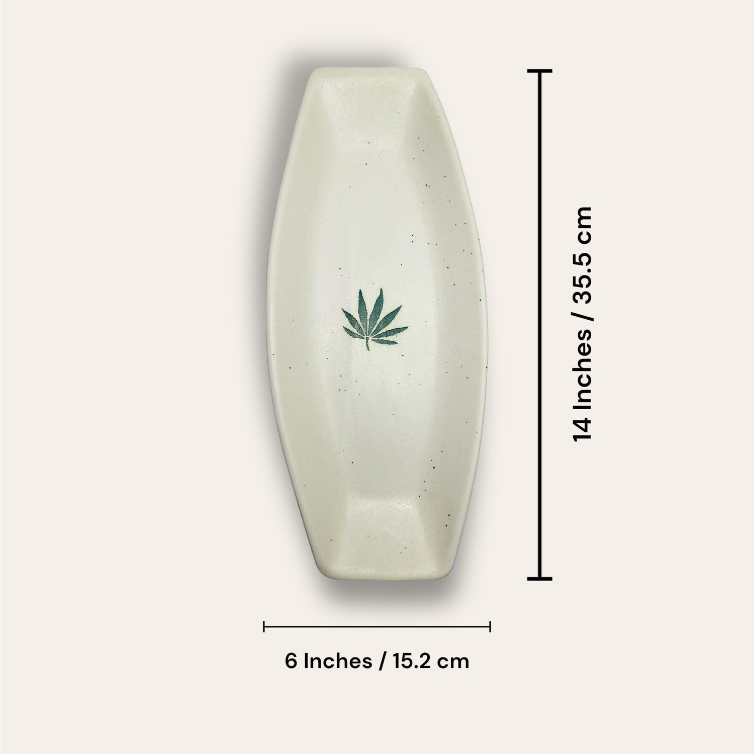 Leaf Snacks Platter - Clayful Homes