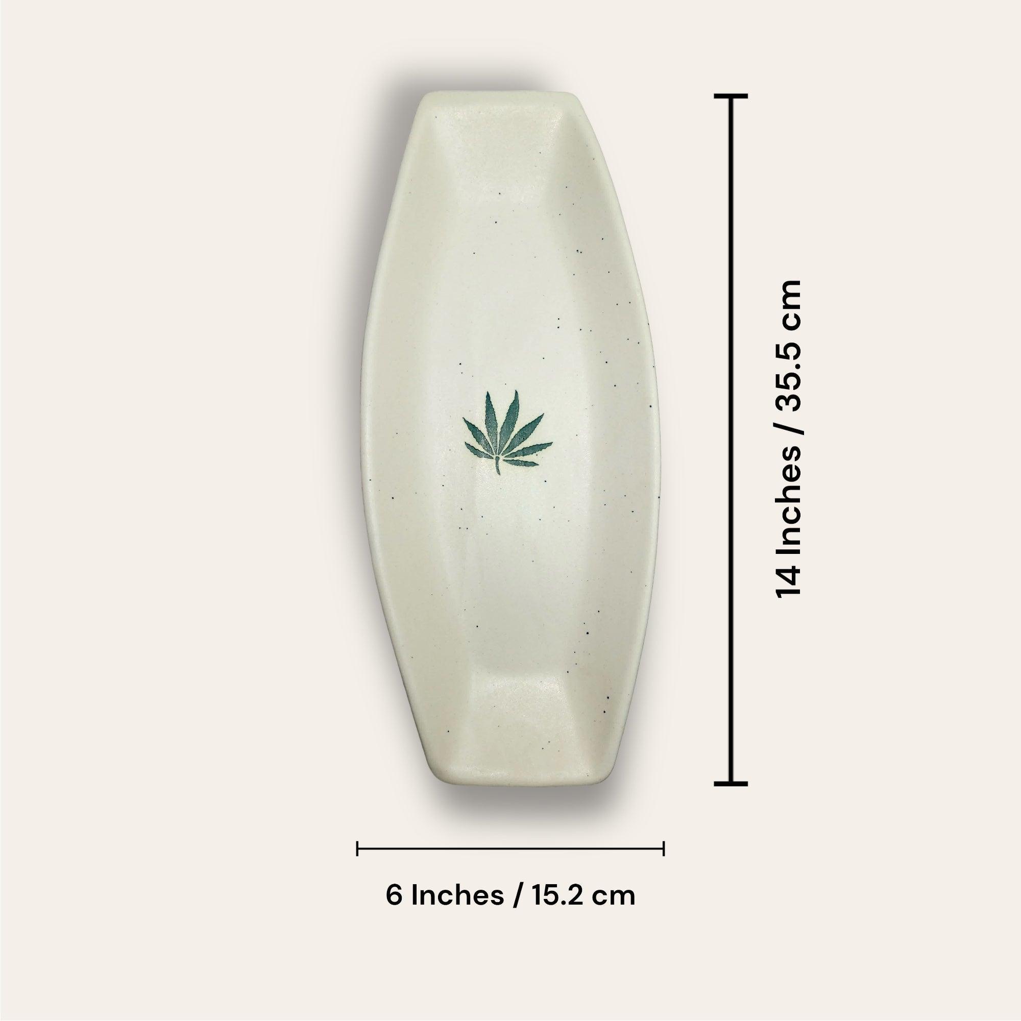 Leaf Snacks Platter - Clayful Homes