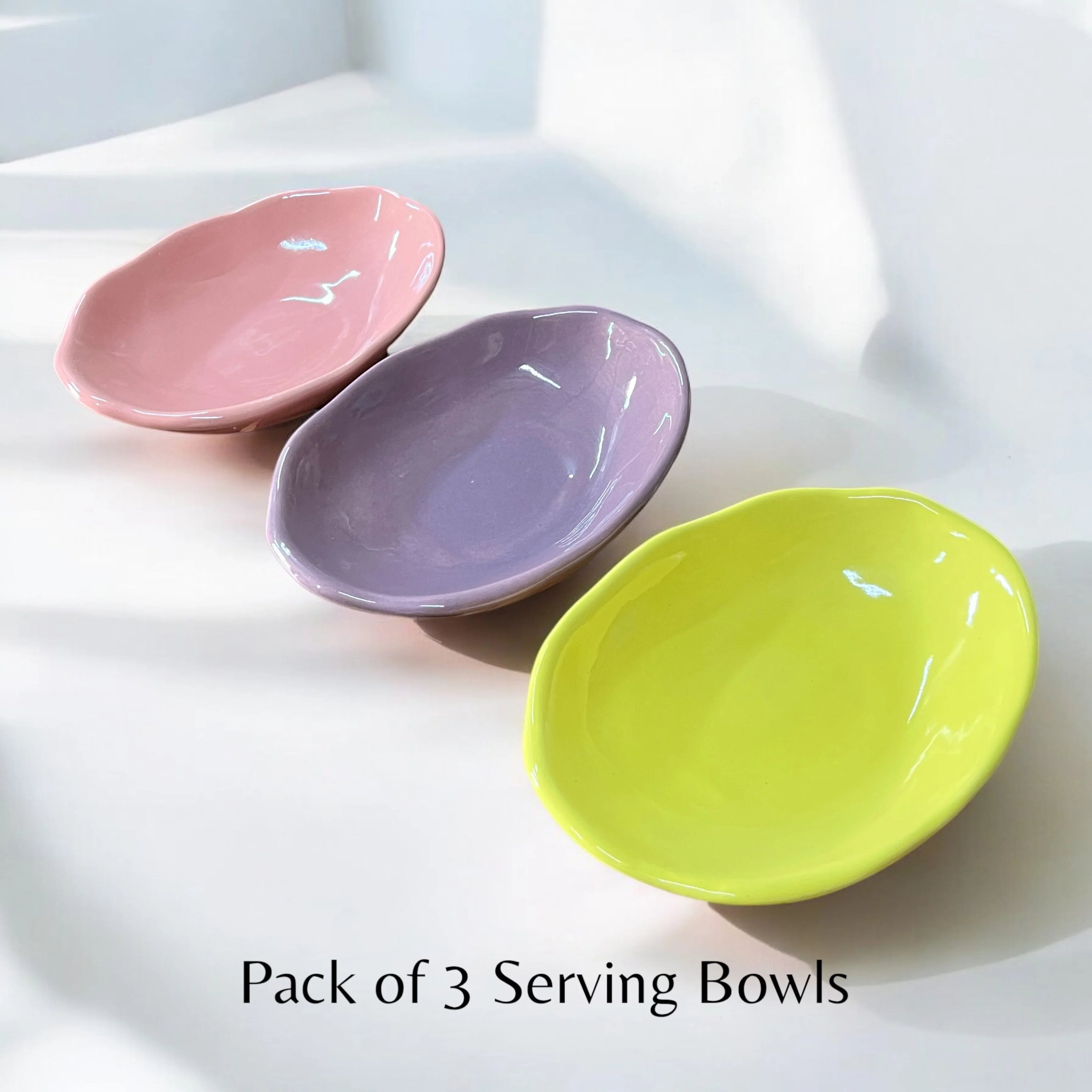 3 Serving Platter Bowls