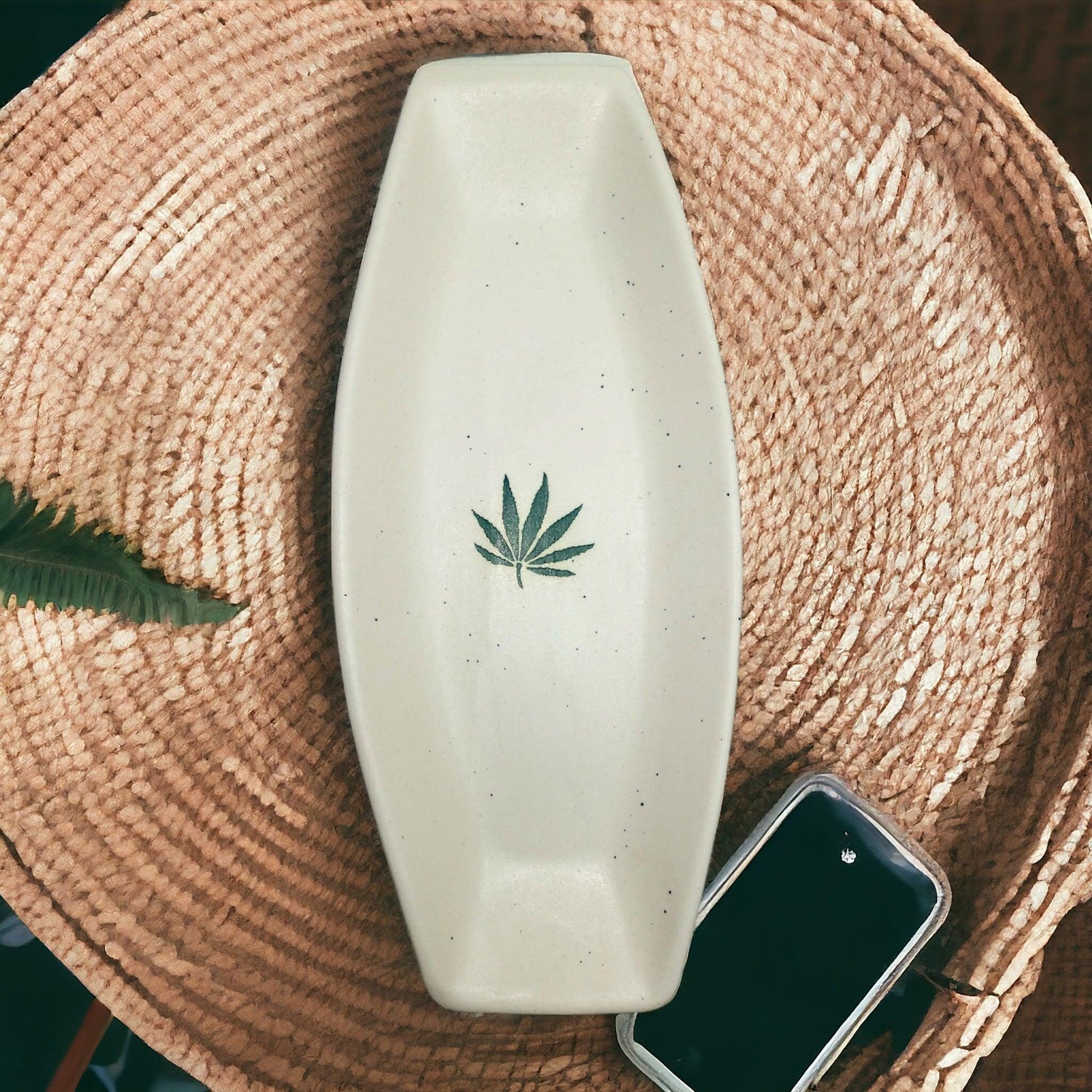 Leaf Snacks Platter - Clayful Homes