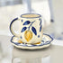 Lemon Mug & Saucer - Clayful Homes