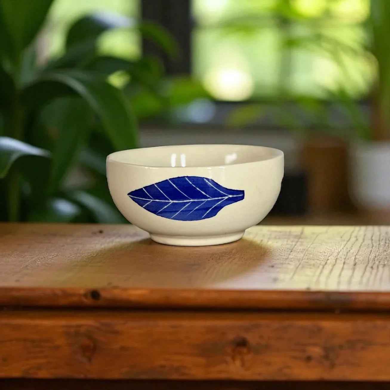 Blue Leaf Bowls / Katori