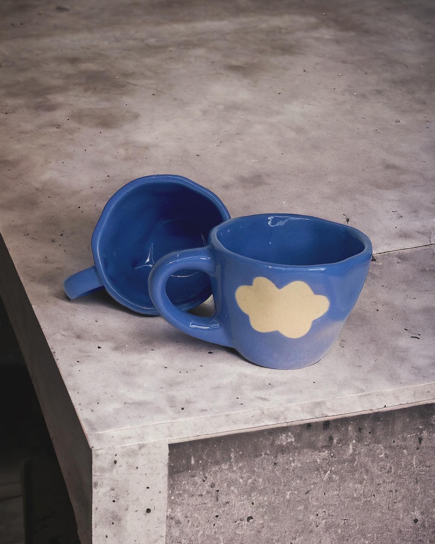 Cloud Mug & Saucer - Clayful Homes