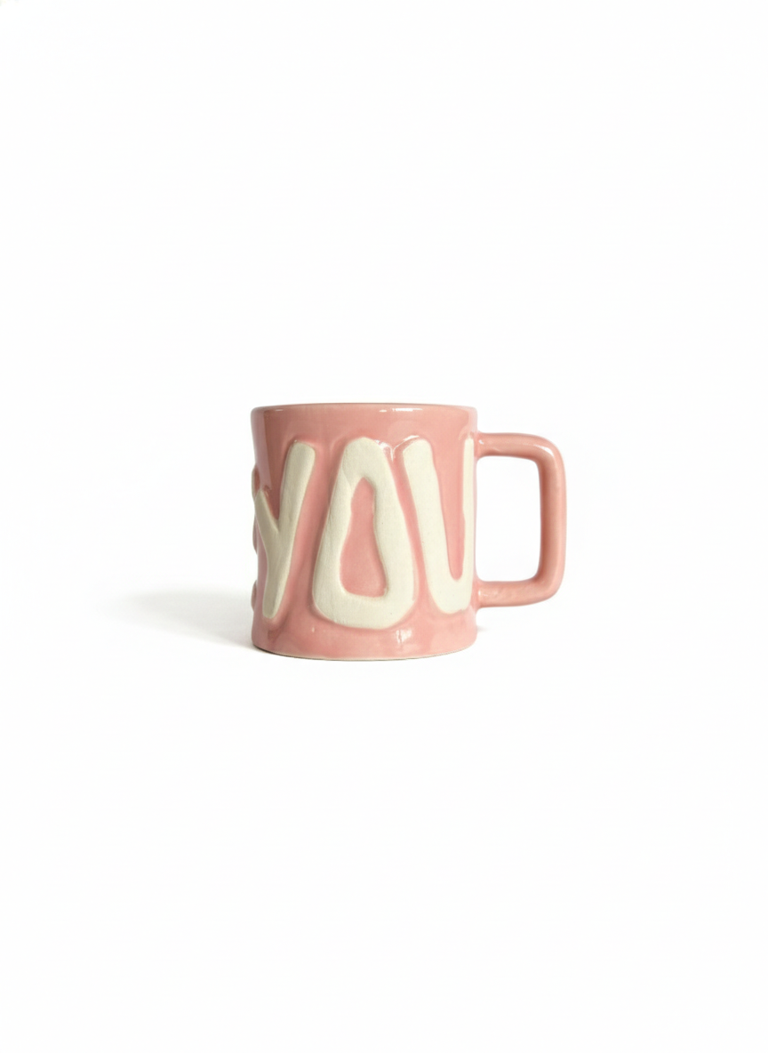 Pink “Love” Mug (Pack of 1)