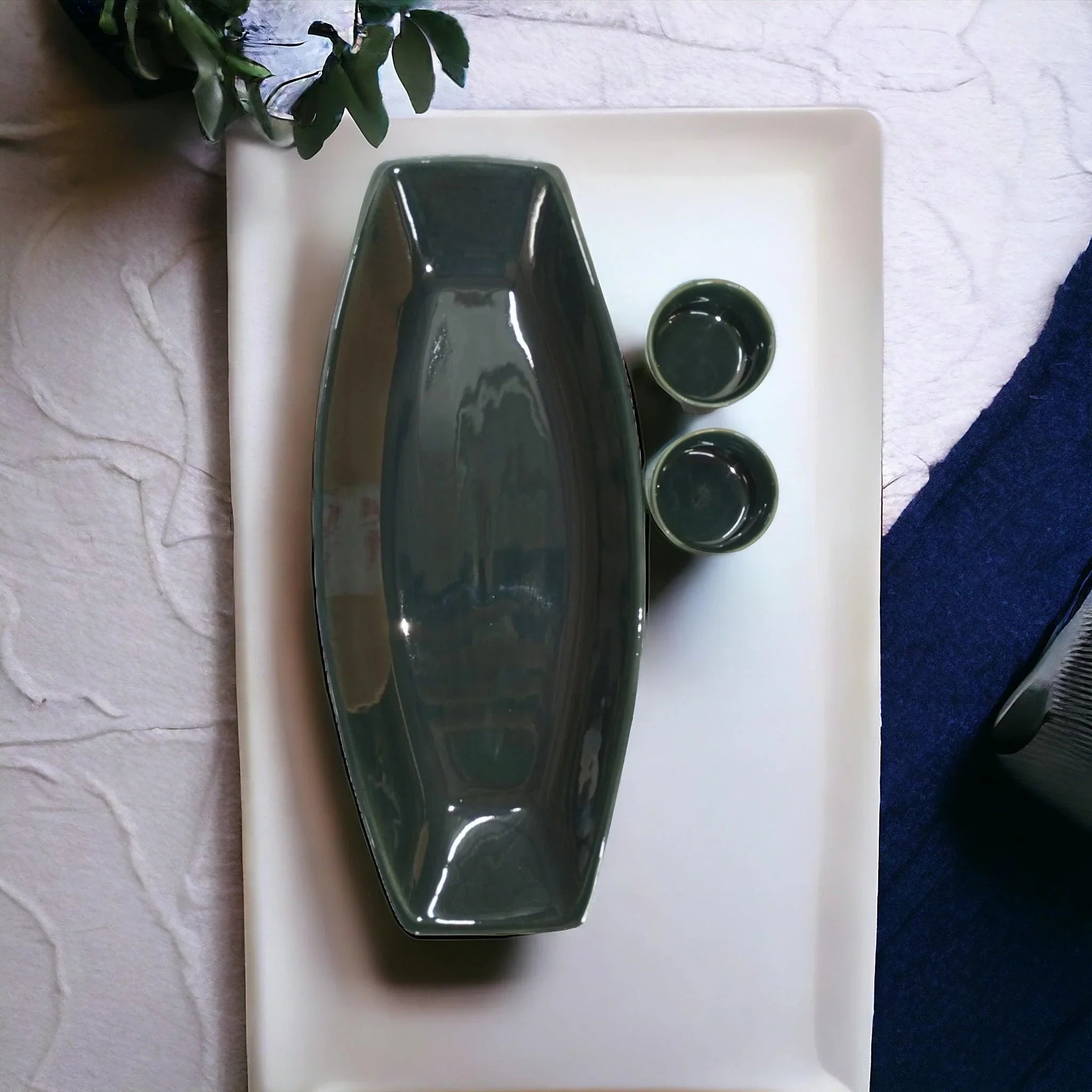 Antique Snacks Platter - Clayful Homes