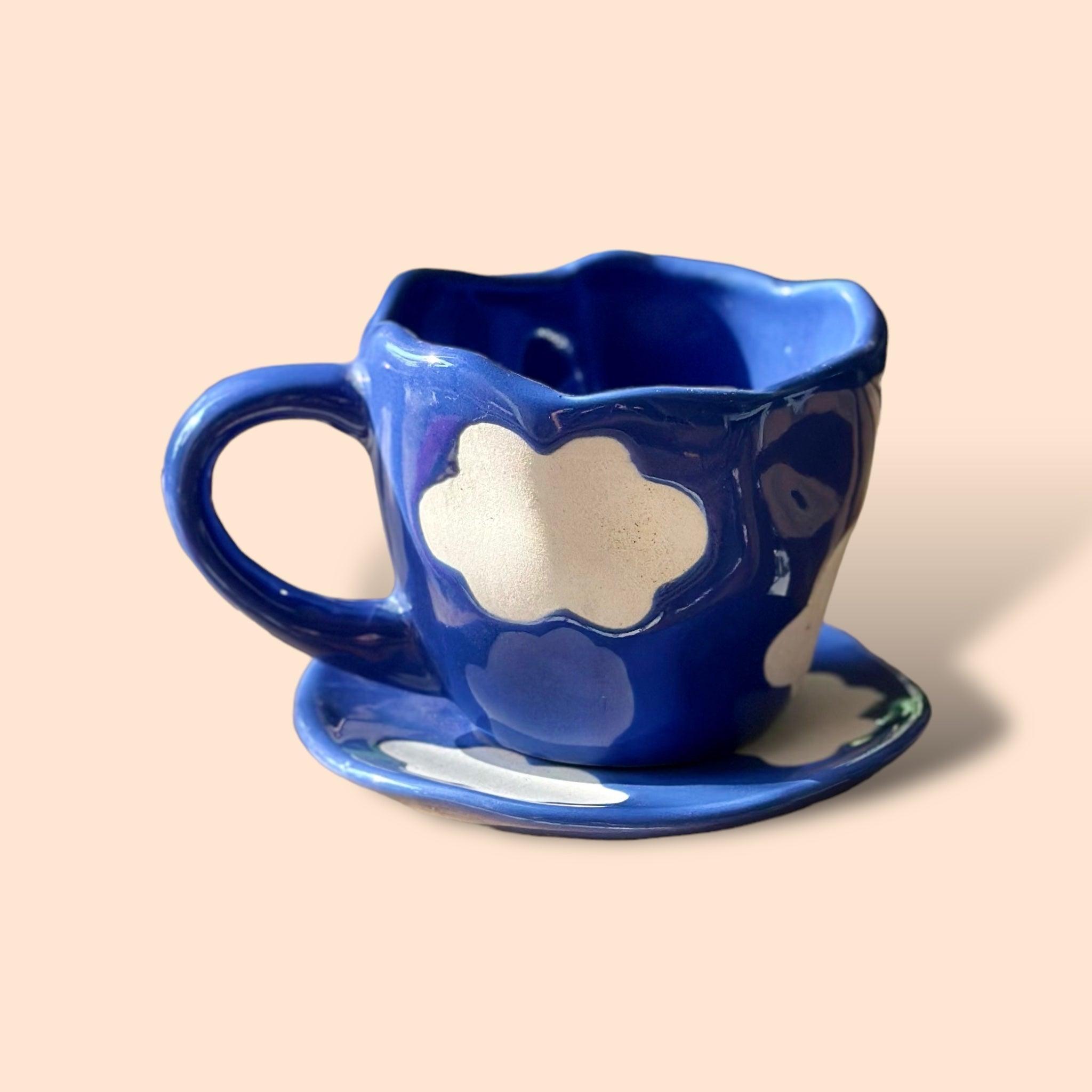 Cloud Mug & Saucer - Clayful Homes