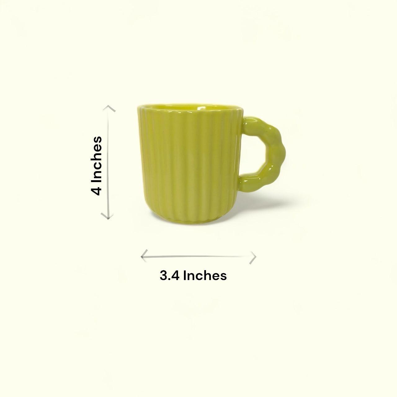 Mustard Bracelet Mug - Clayful Homes