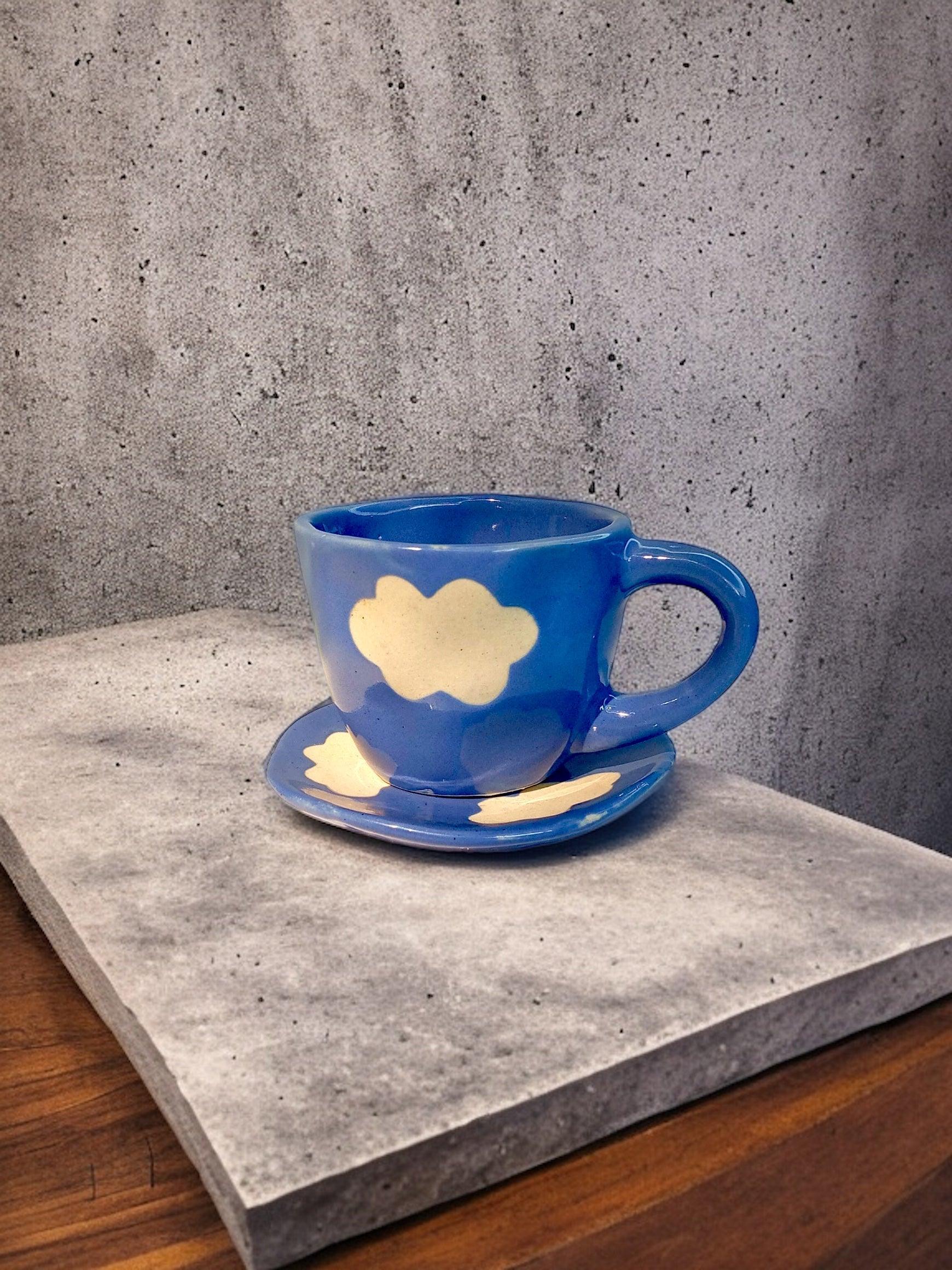 Cloud Mug & Saucer - Clayful Homes